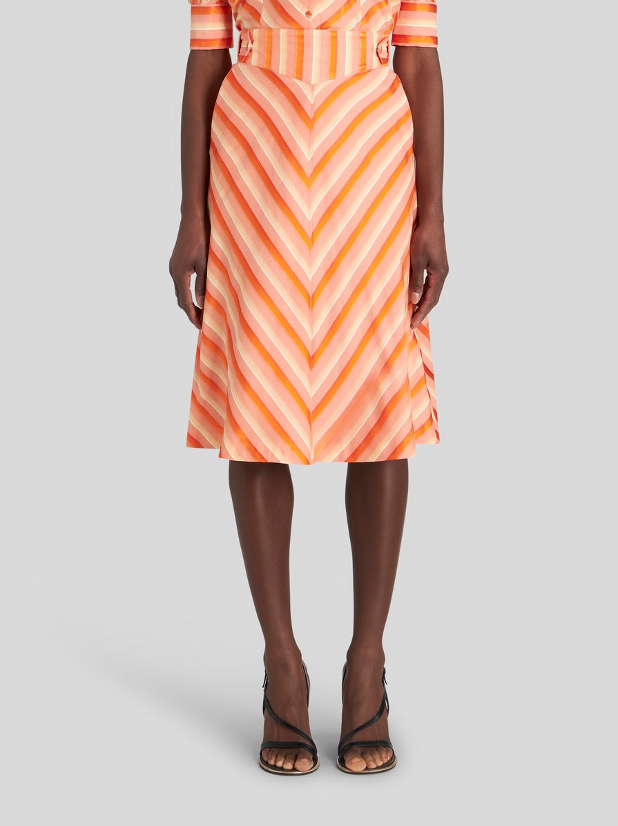 DEGRADÉ STRIPED SKIRT - 2