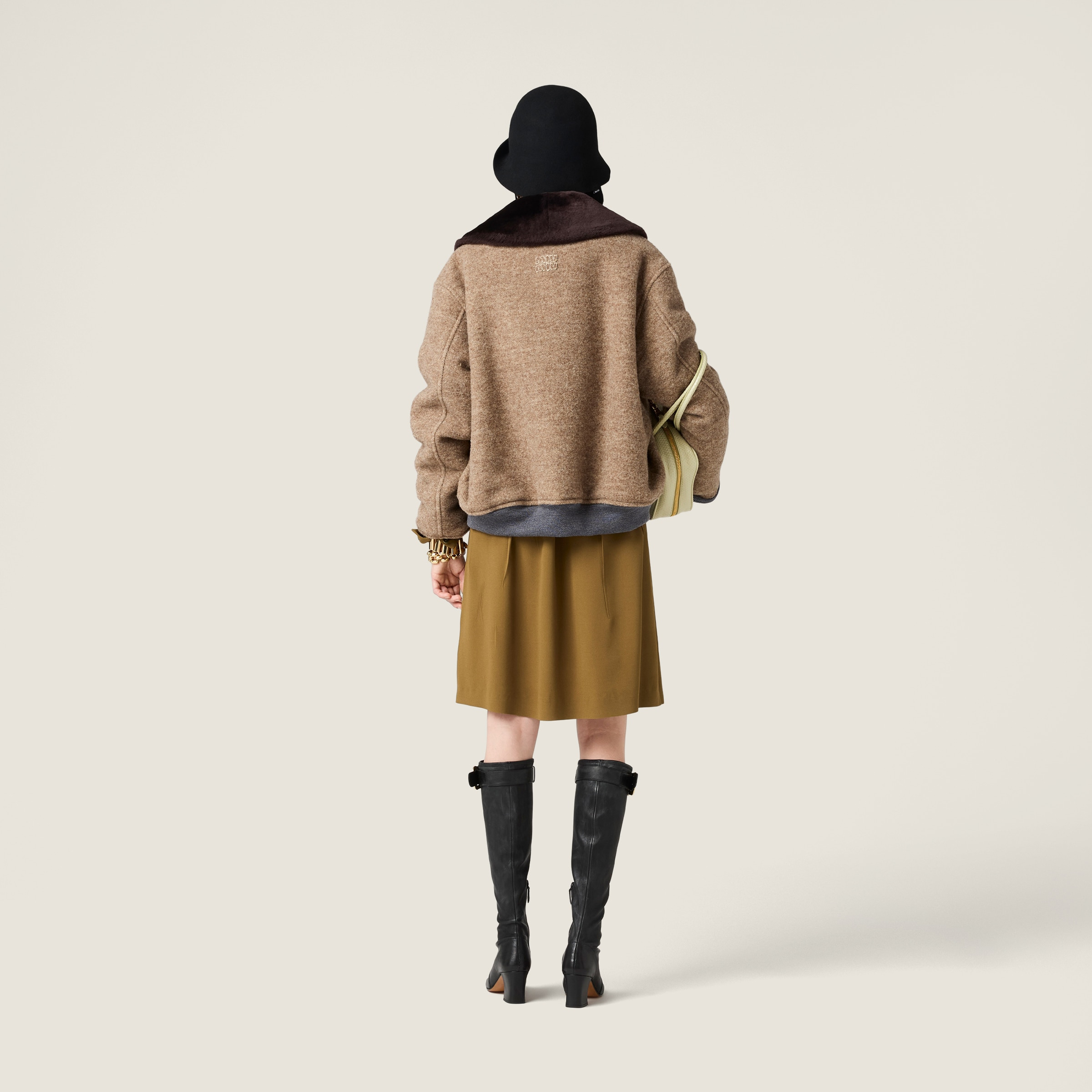 Shetland wool blouson jacket - 3