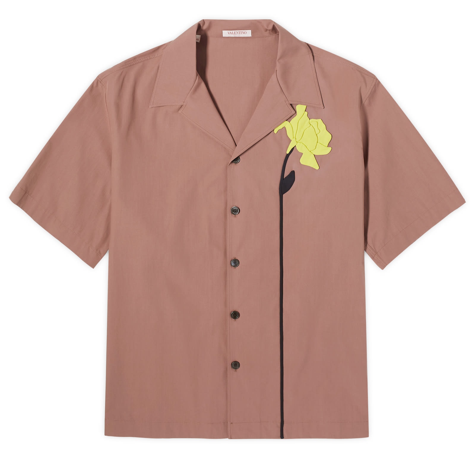 Valentino Flower Embroidery Vacation Shirt - 1