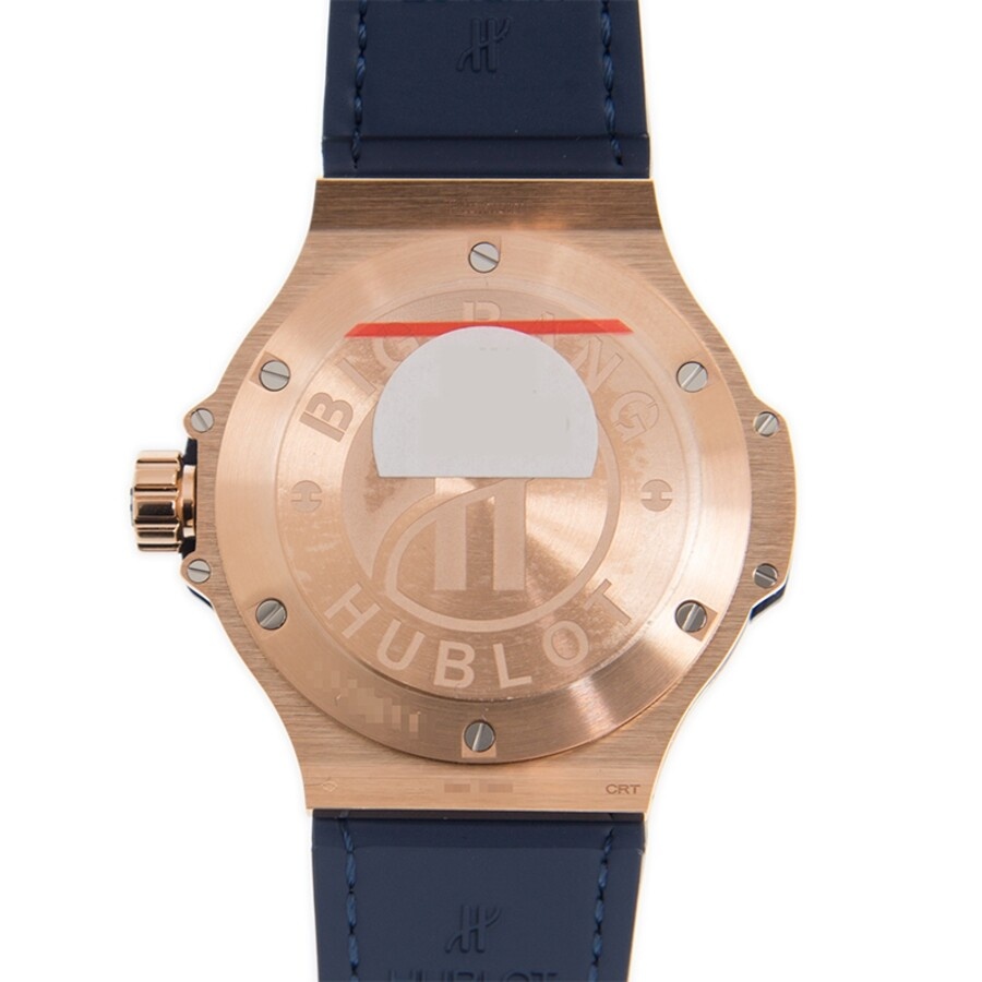 Hublot Big Bang Gold Blue Chronograph Automatic Diamond Ladies Watch 361.PX.7180.LR.1204 - 4