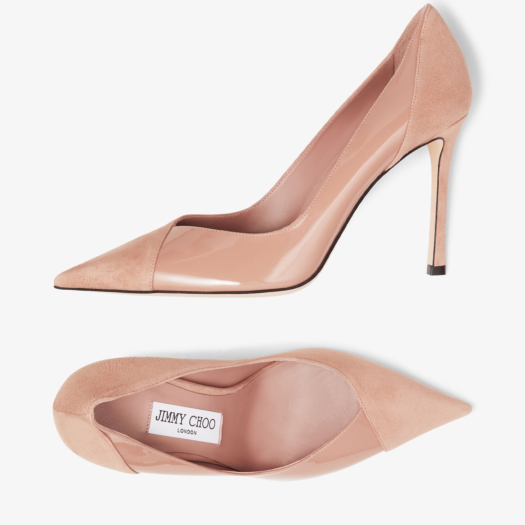 Cass 95
Ballet Pink Suede and Patent Pumps - 5