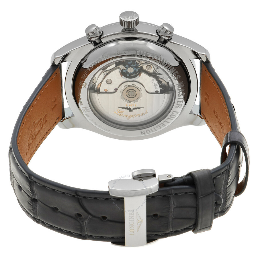 Longines The Longines Master Collection Chronograph Automatic Moon Phase Anthracite Dial Men's Watch - 3
