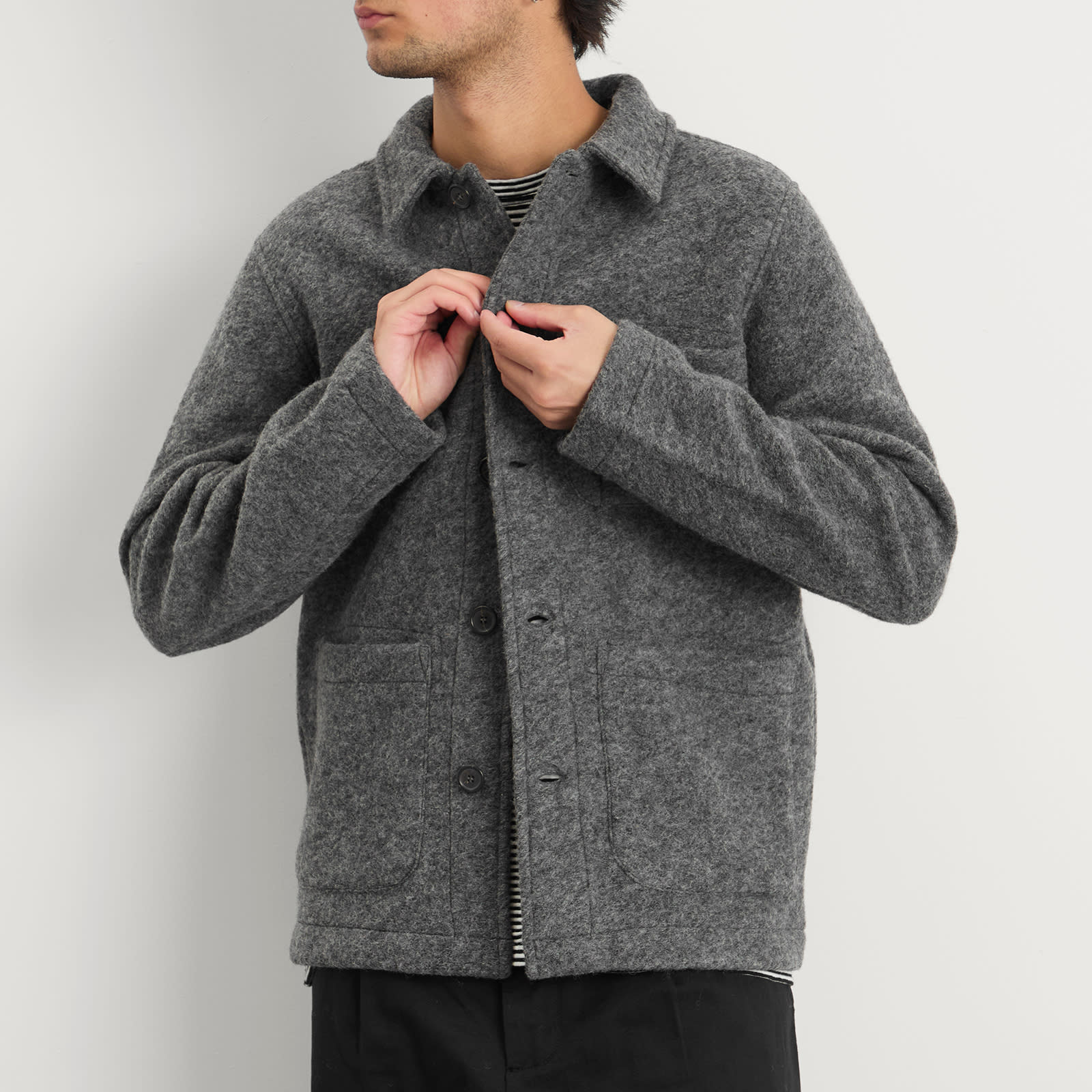Universal Works Wool Fleece Field Jacket - 5