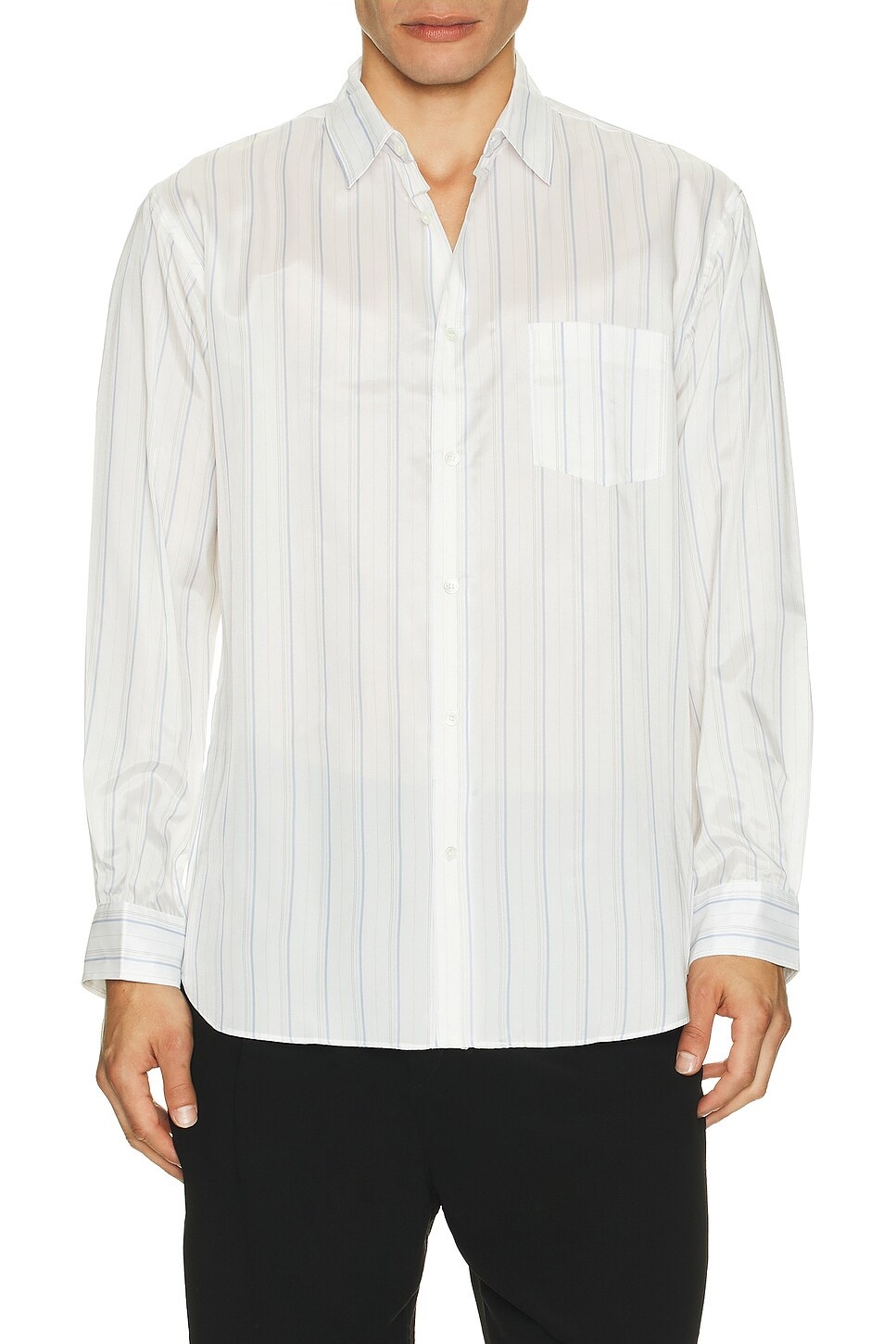 Yarn Dyed Cupra Stripe Shirt - 4