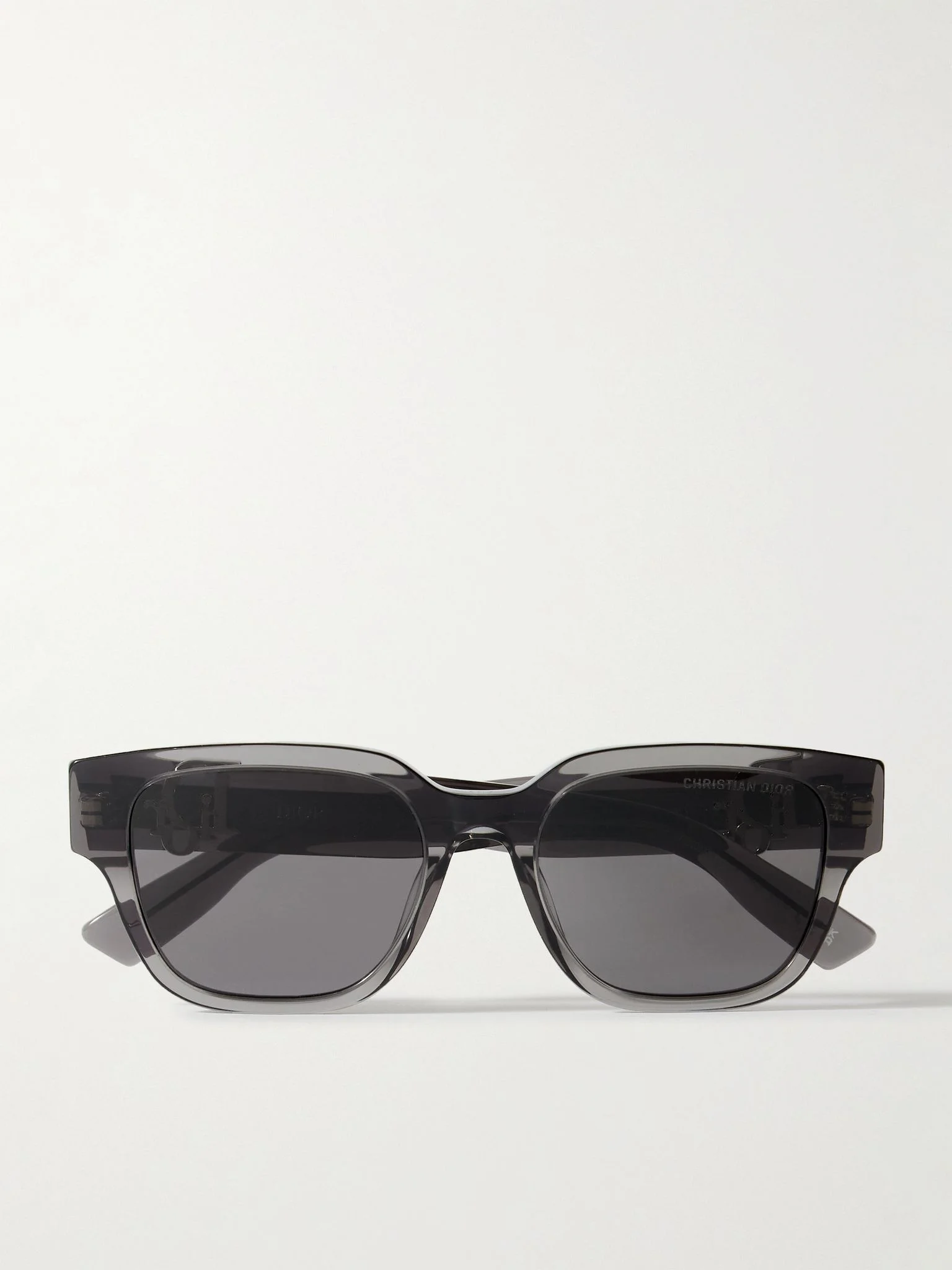 DiorObliqueS1I Square-Frame Acetate Sunglasses Black - 1