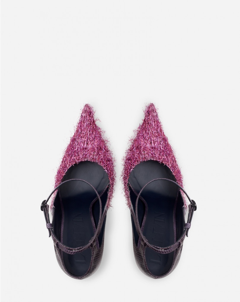 LEATHER AND LUREX RITA PUMPS - 2
