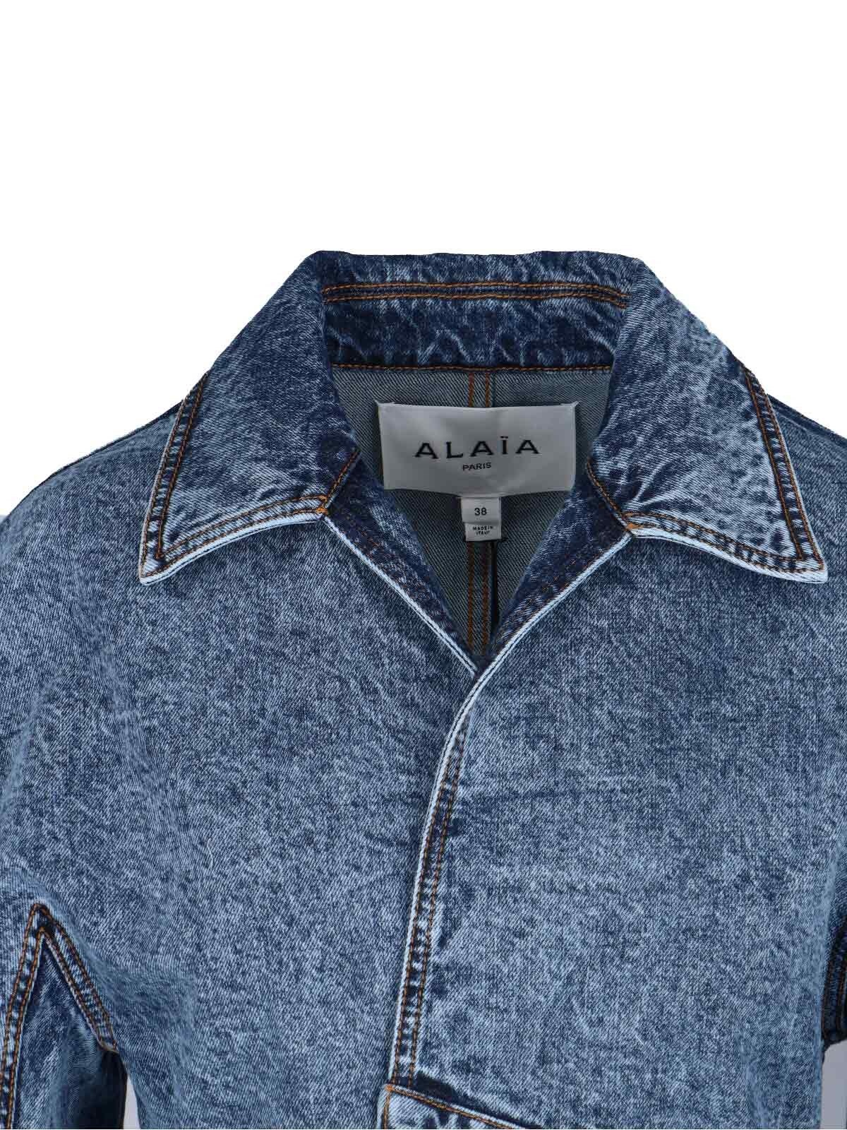 DENIM TRENCH COAT - 3