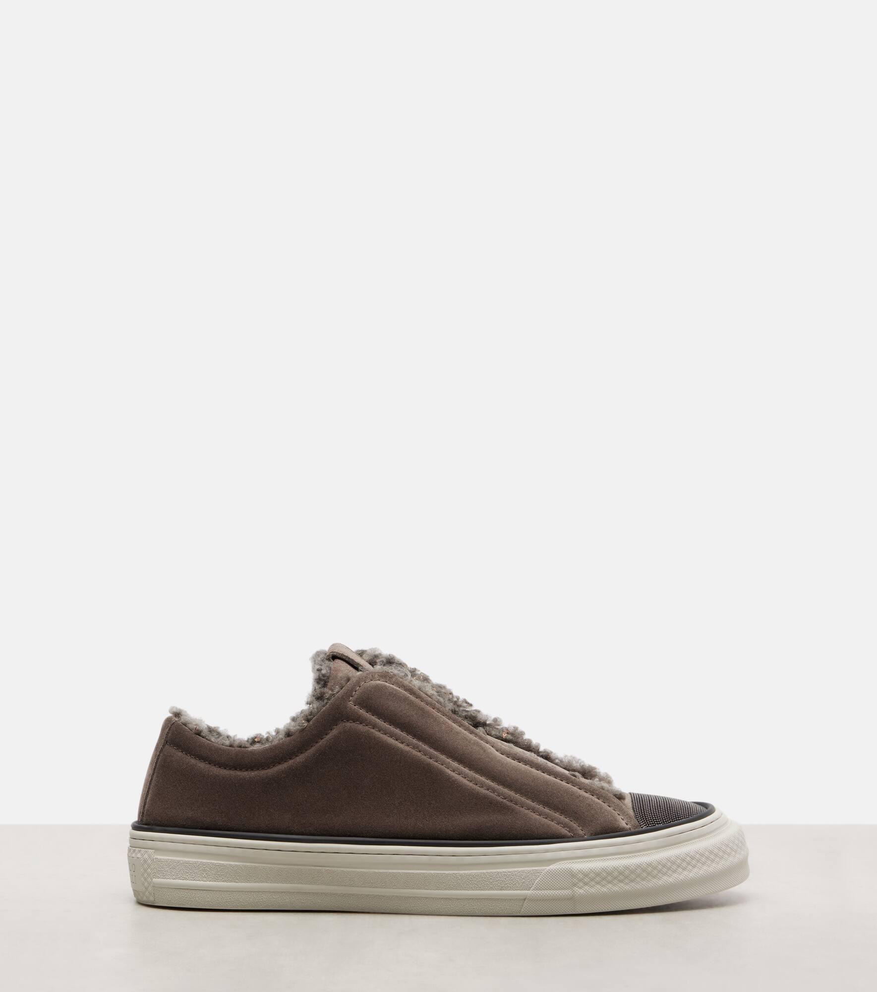 Monili suede slip-on shoes - 4