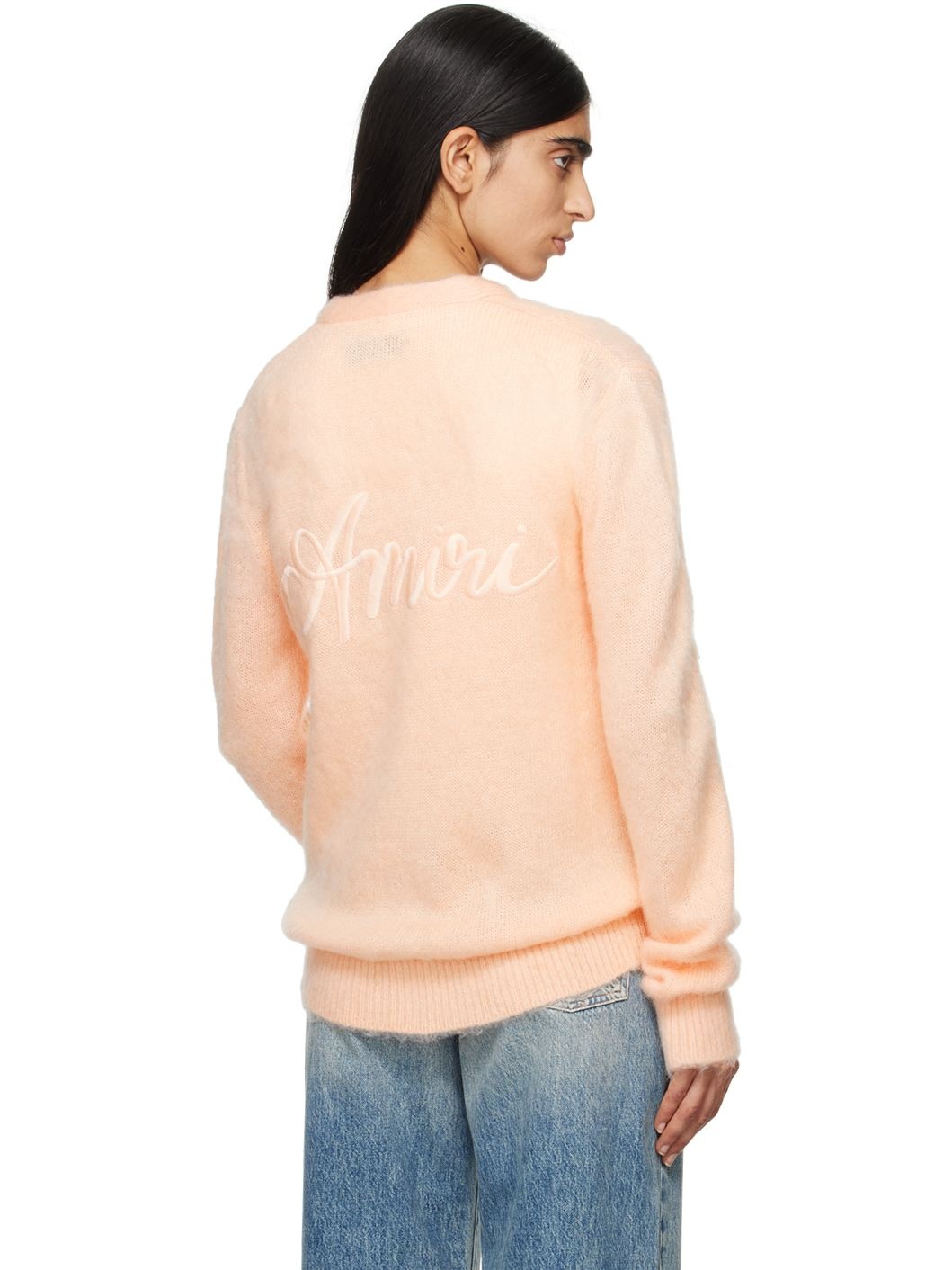 Pink MA Swirl Cardigan - 3