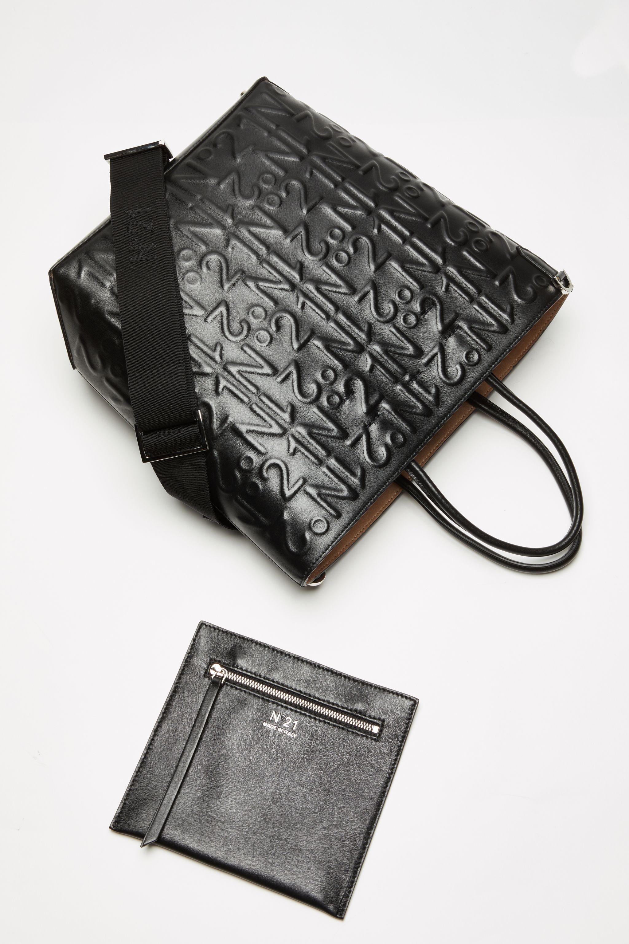 LOGO-EMBOSSED SHOPPER - 3
