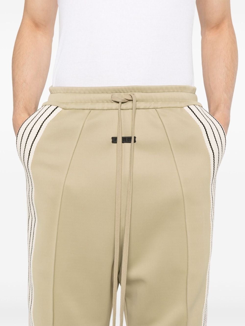 side-stripe track pants - 6