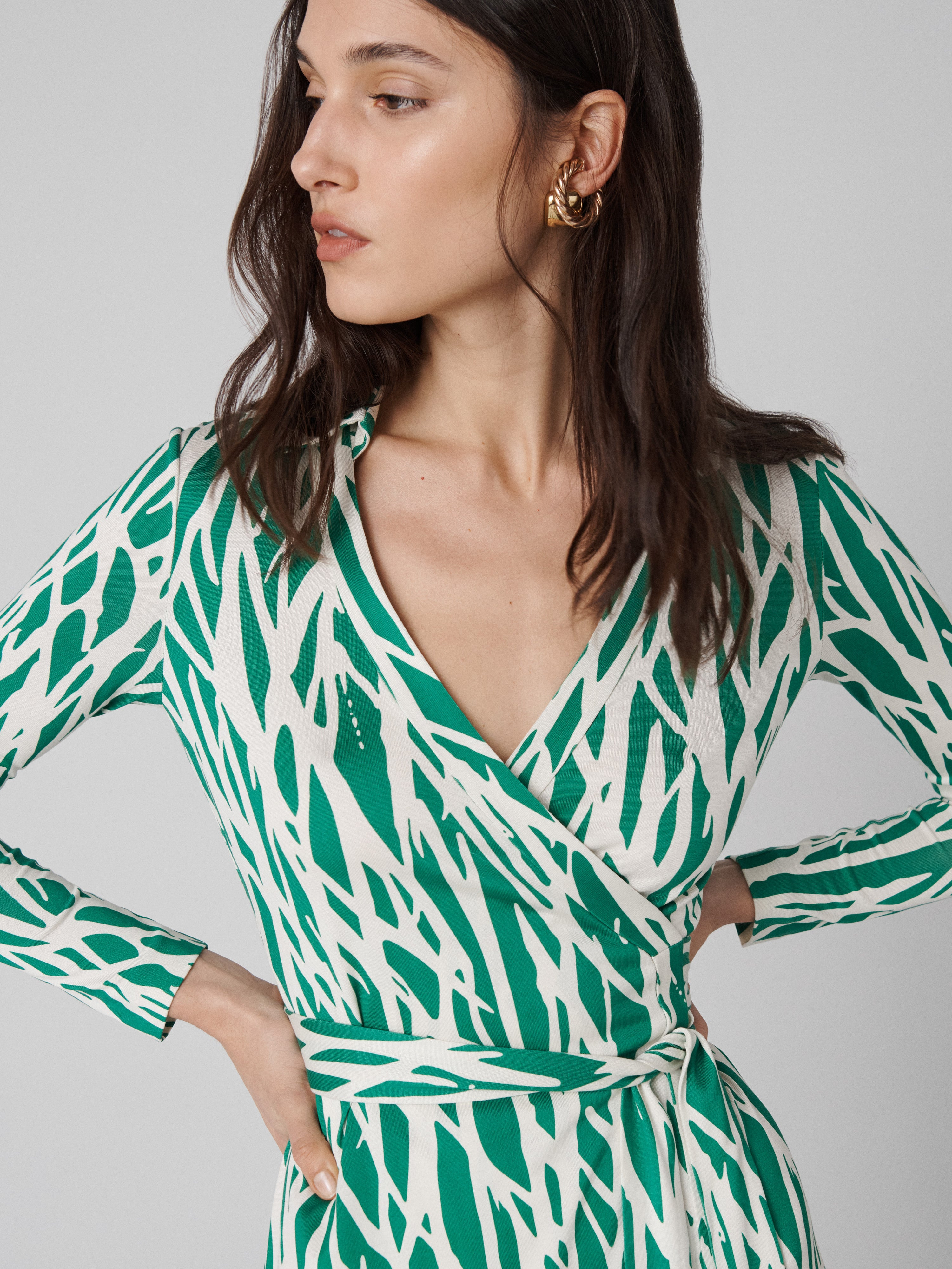 Jeanne Silk Jersey Wrap Dress - 3