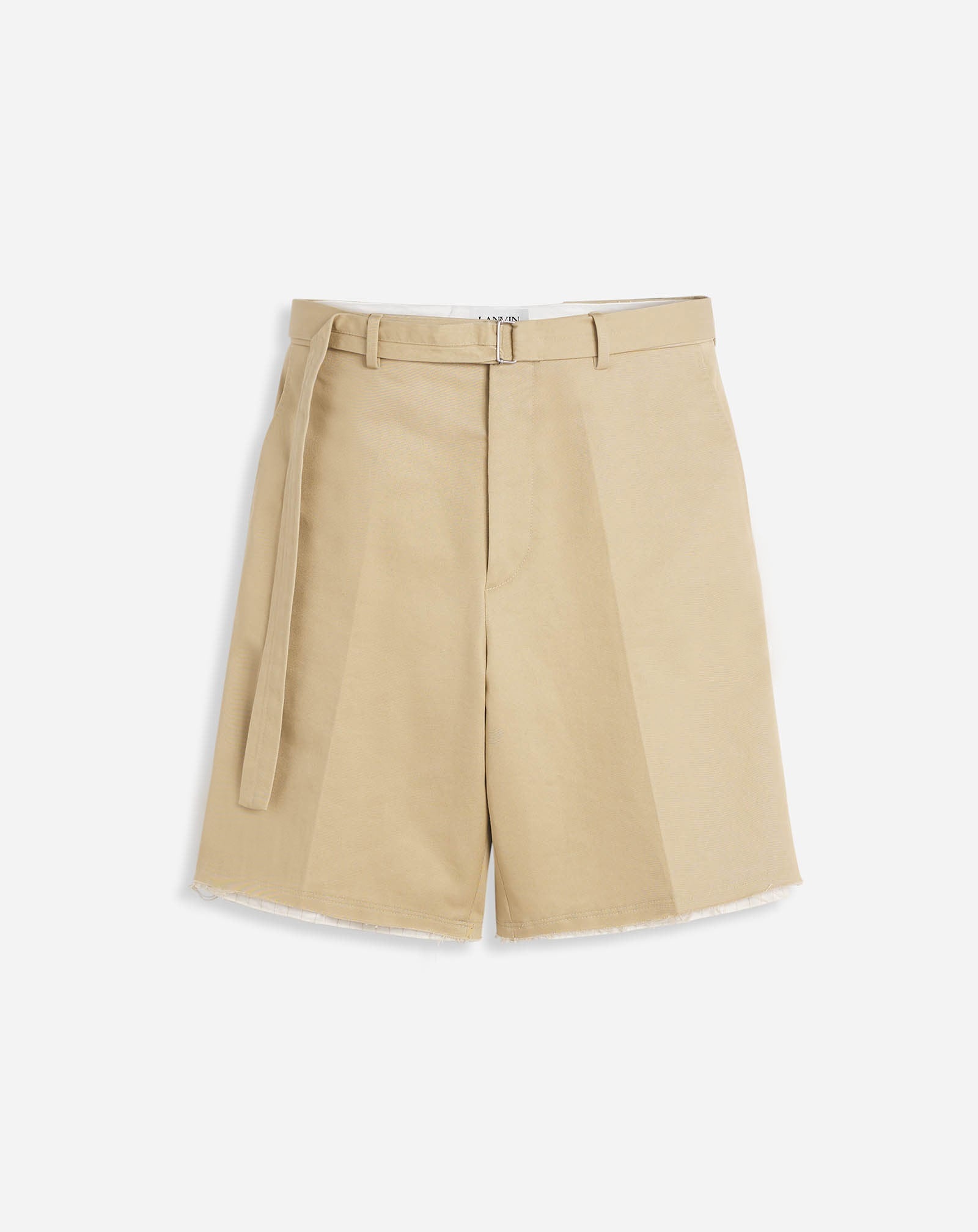 TAILORED SHORTS WITH RAW HEM DETAILS - 1