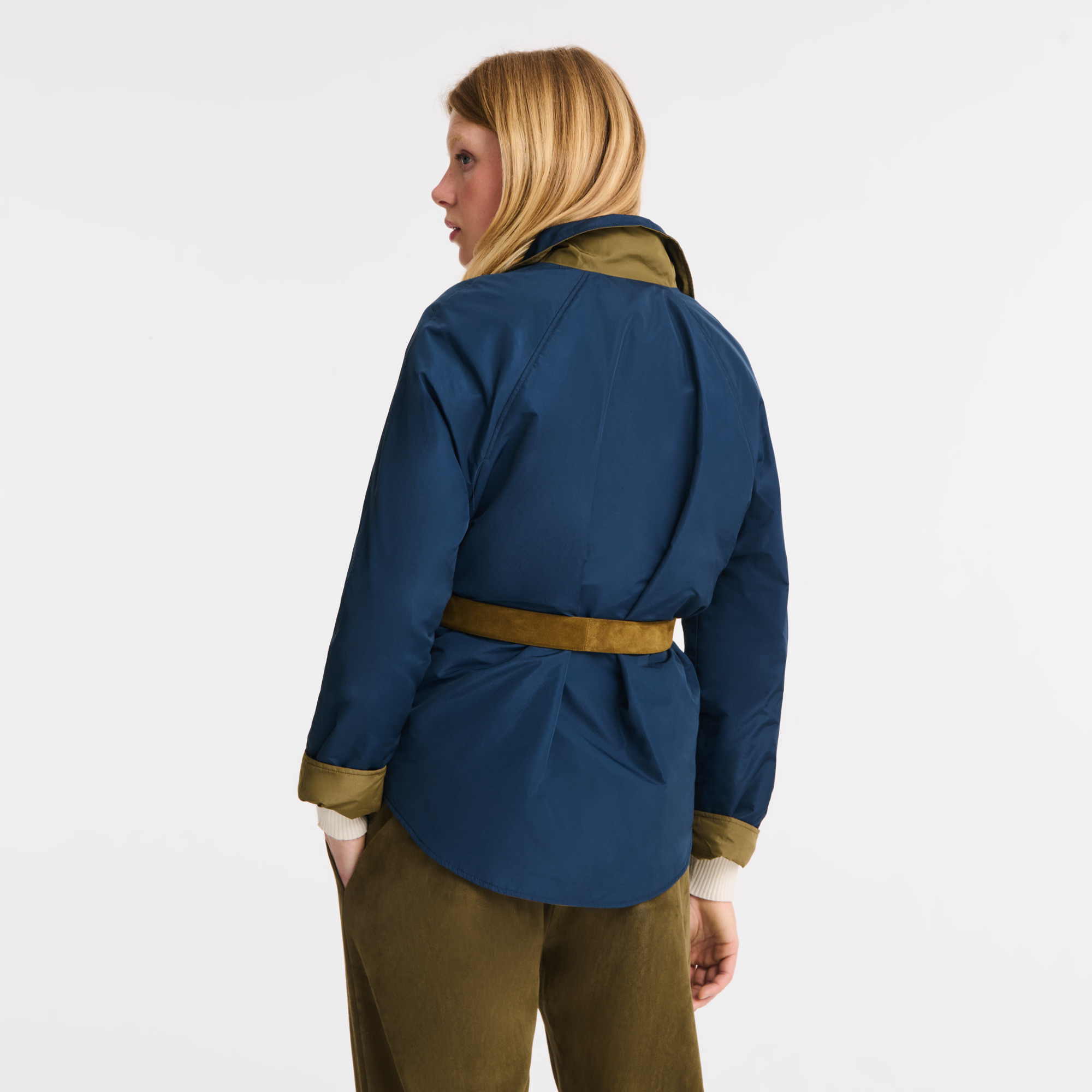 Padded blouson Navy/Artichoke - Technical taffeta - 6