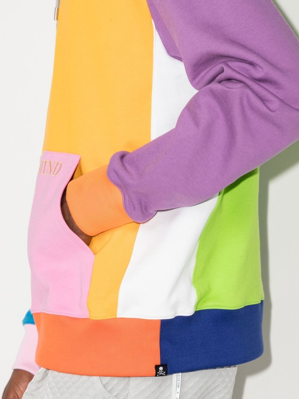 colour-block pullover hoodie - 4