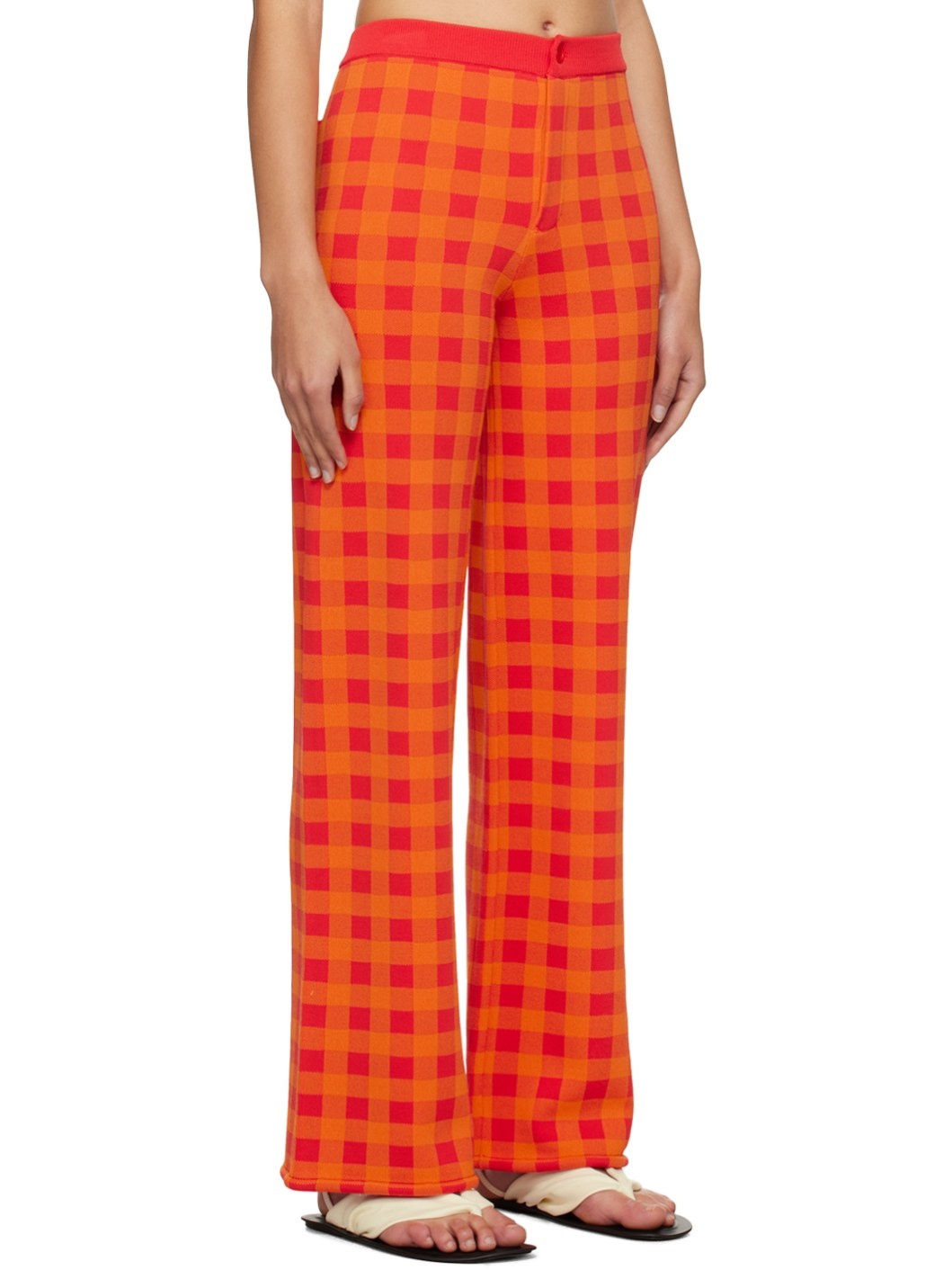 Orange Jabber Trousers - 2