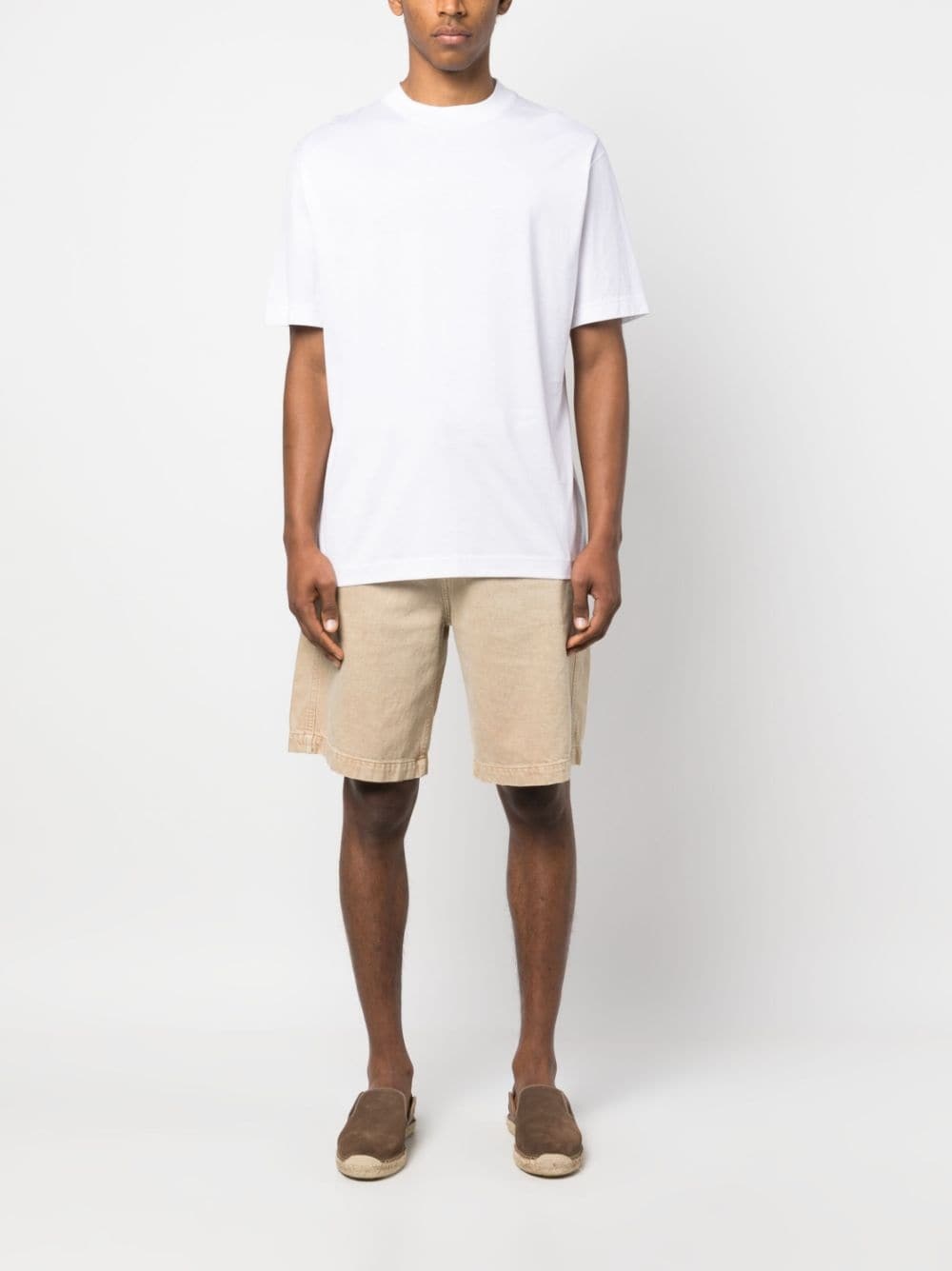 plain crew-neck cotton T-shirt - 2