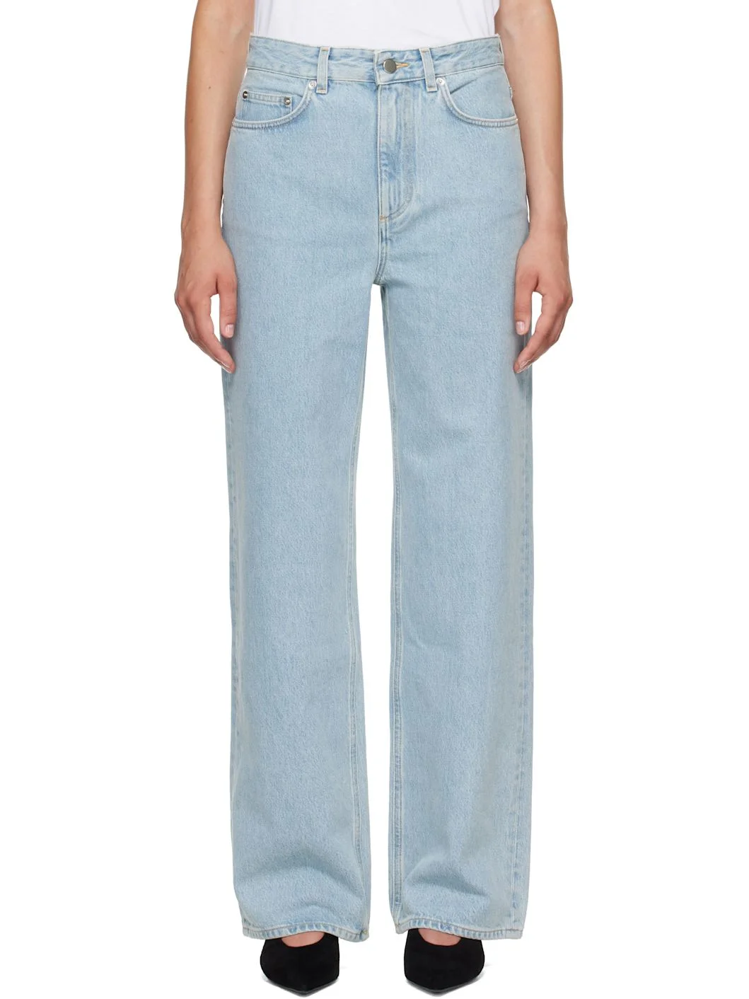 Blue MICO Wide Leg Jeans - 1