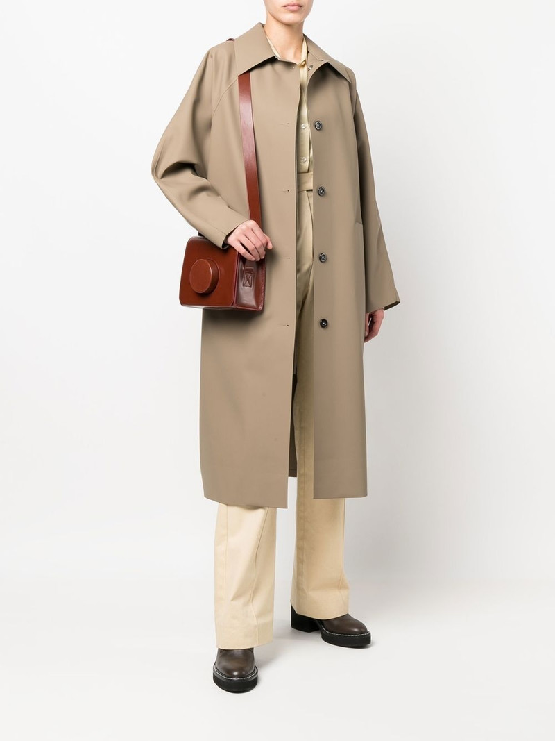 KASSL Editions single-breasted button coat outlook