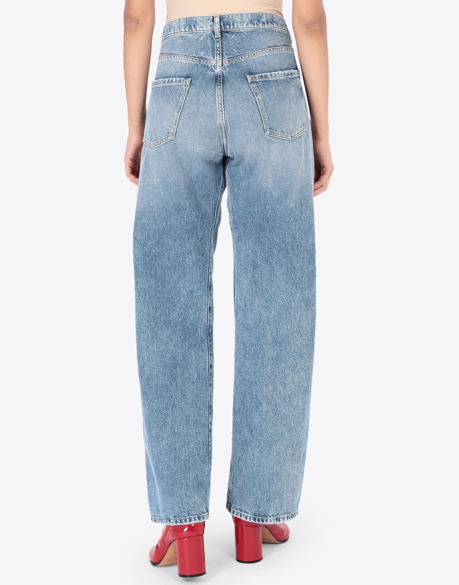 Straight jeans with contrasted pockets - 4