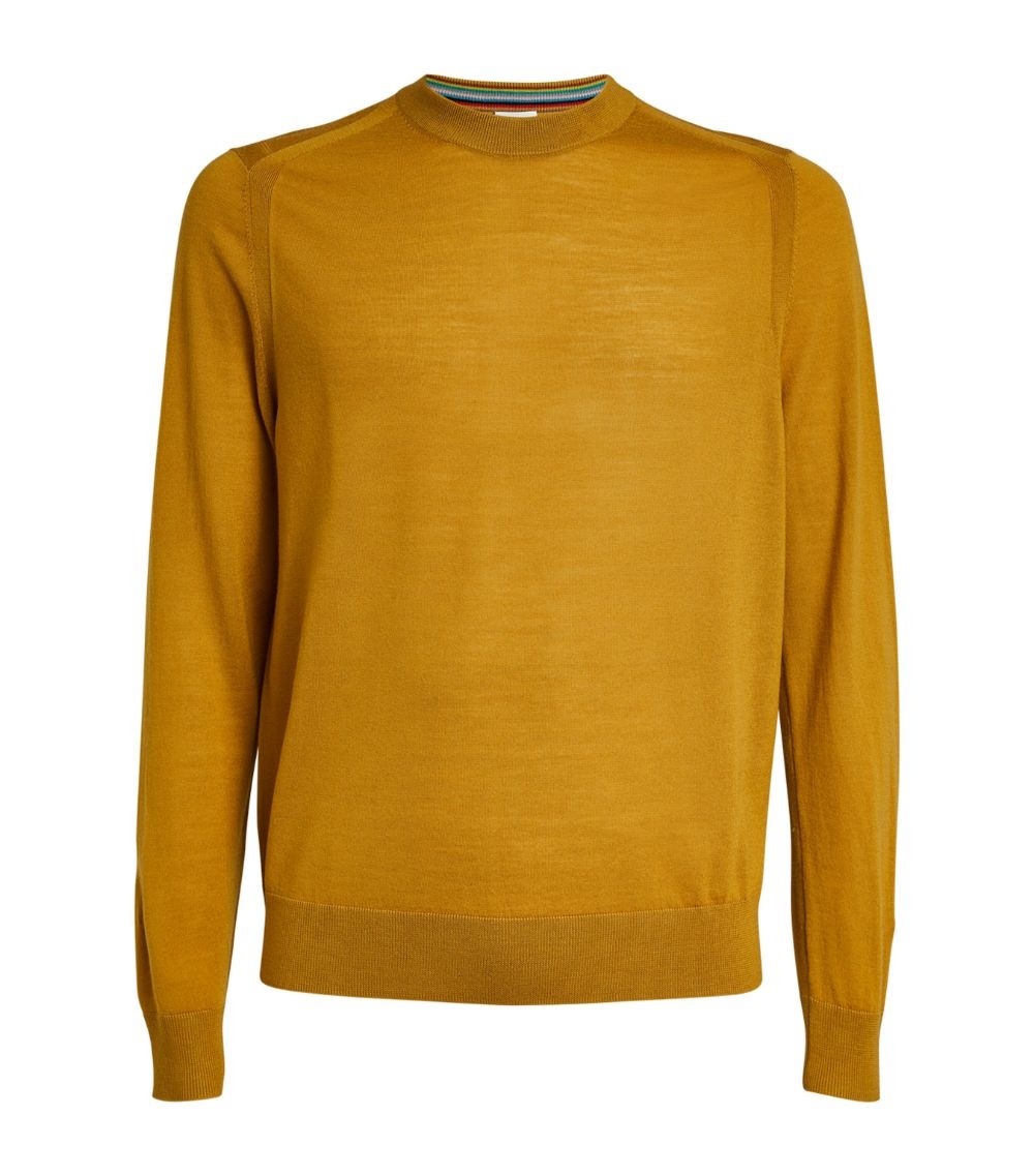 Paul Smith Merino Wool Crew-Neck Sweater | REVERSIBLE