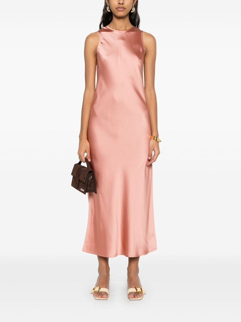 Herno satin midi dress outlook