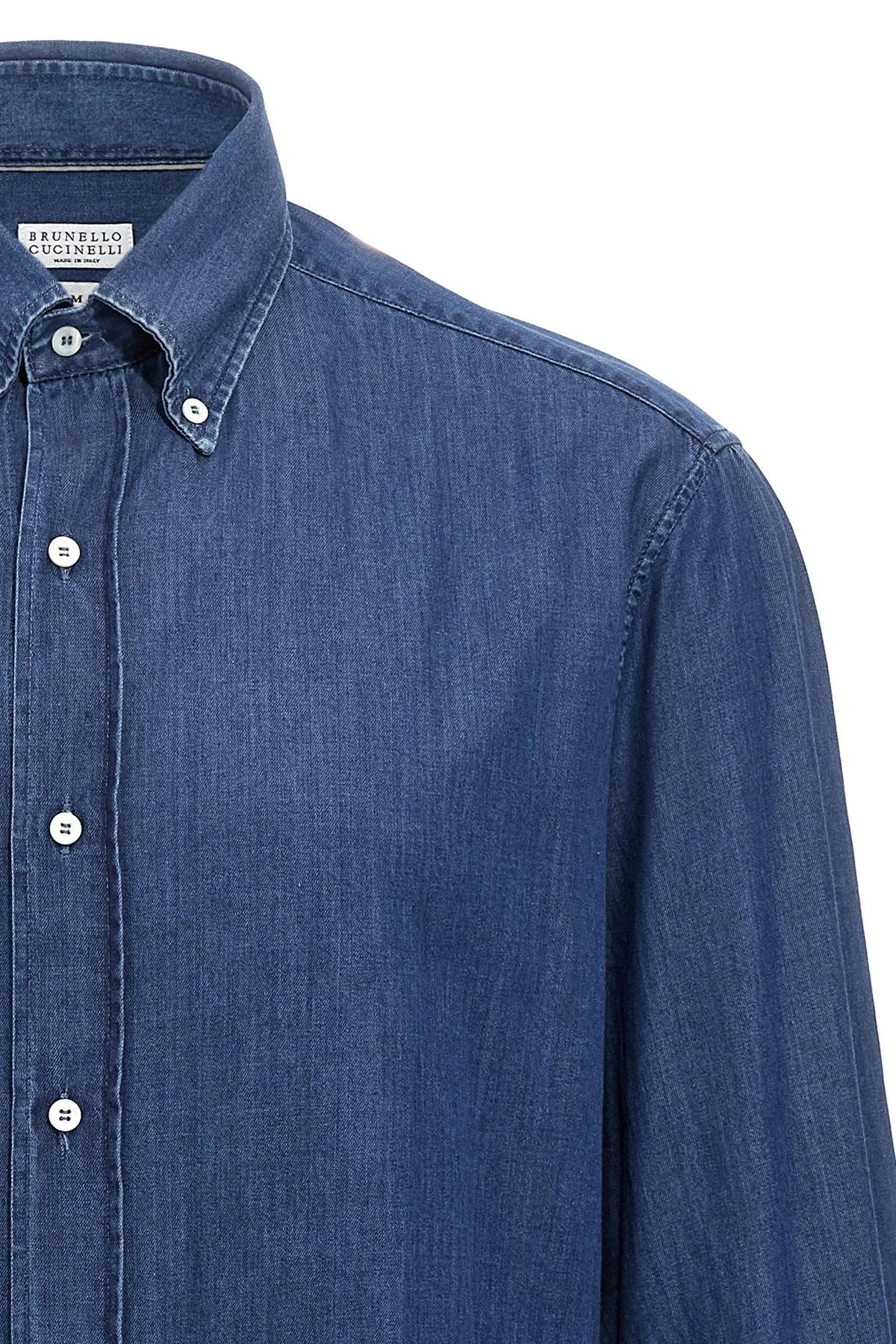 Brunello Cucinelli Men Chambray Shirt - 3