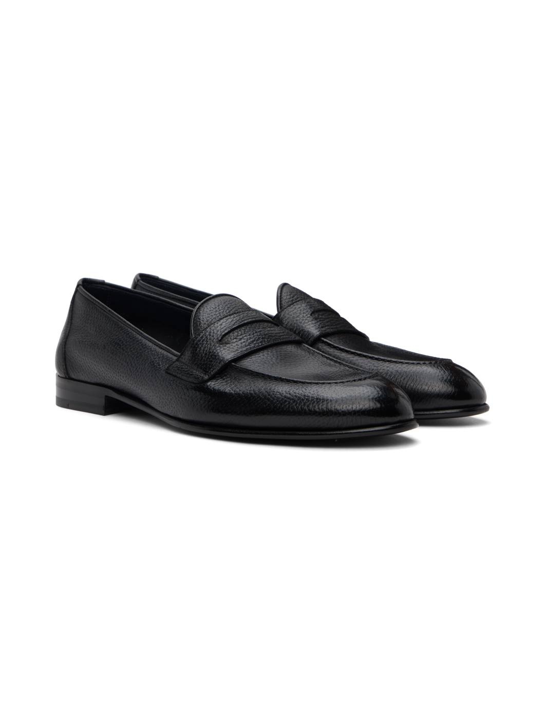Black Appia Penny Loafers - 4