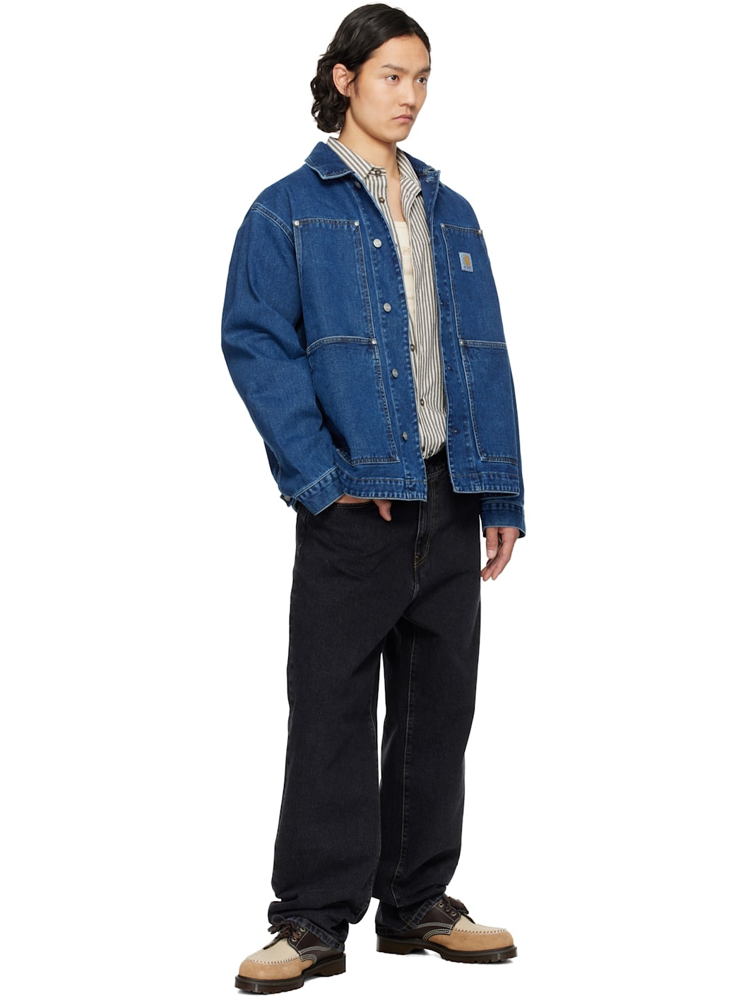 Blue OG Double Front Denim Jacket - 4