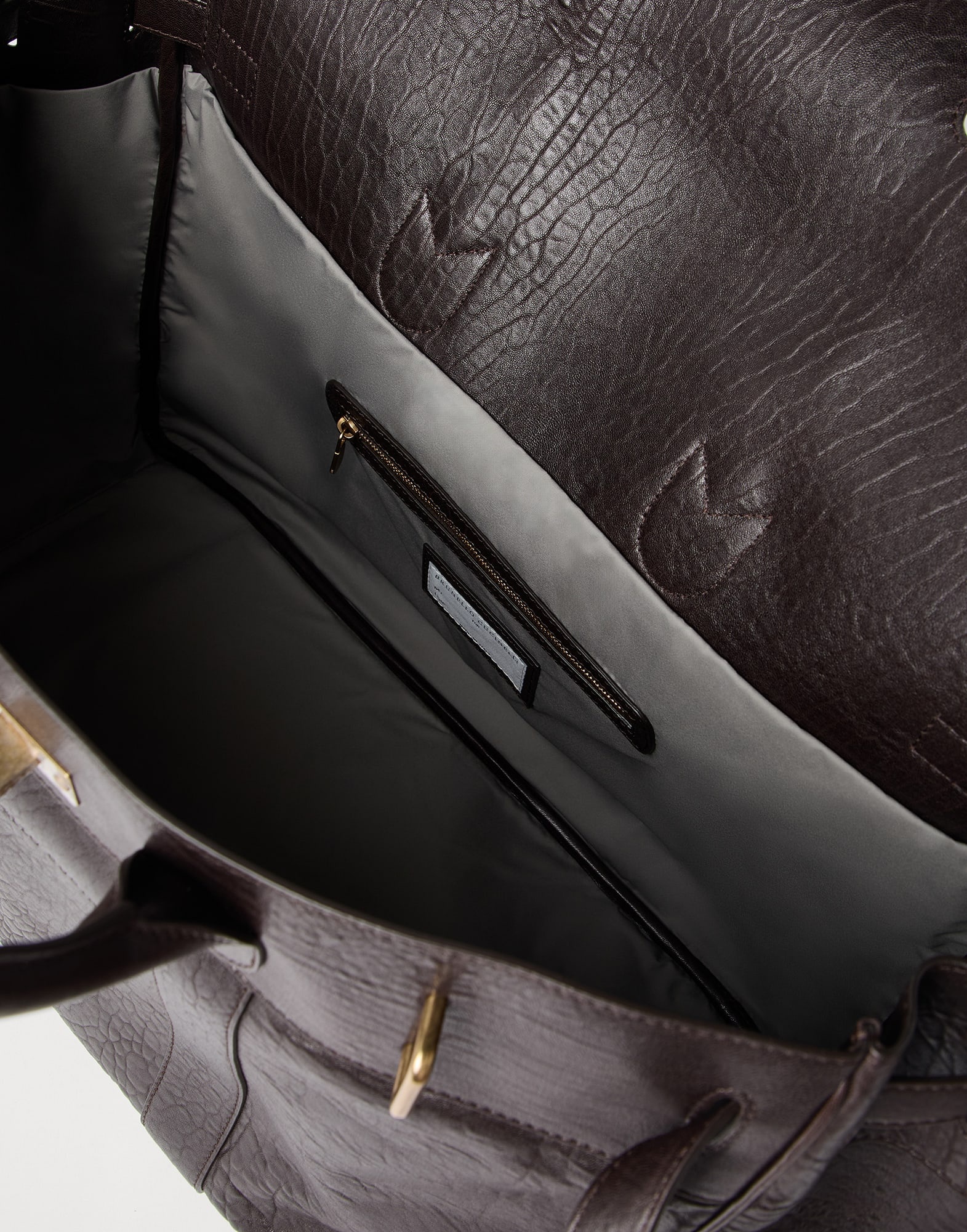 Textured grain leather country bag - 5