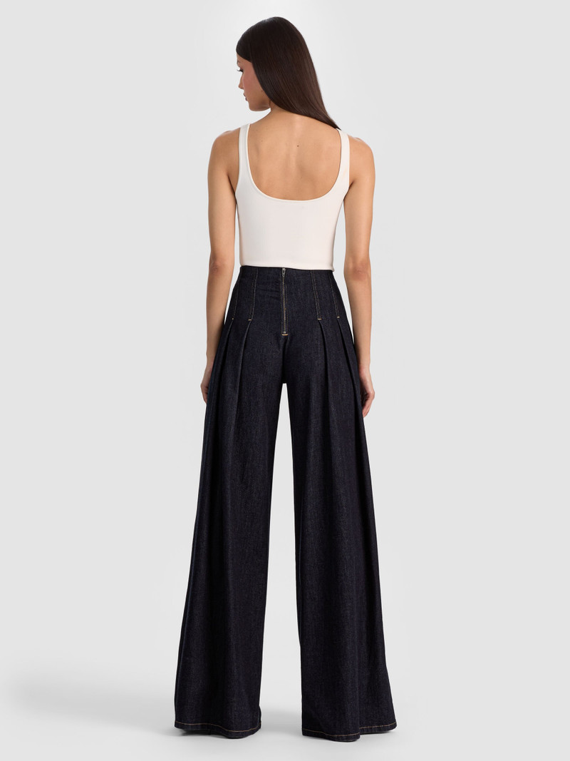 Alice + Olivia HENRY PLEATED DENIM PANT outlook
