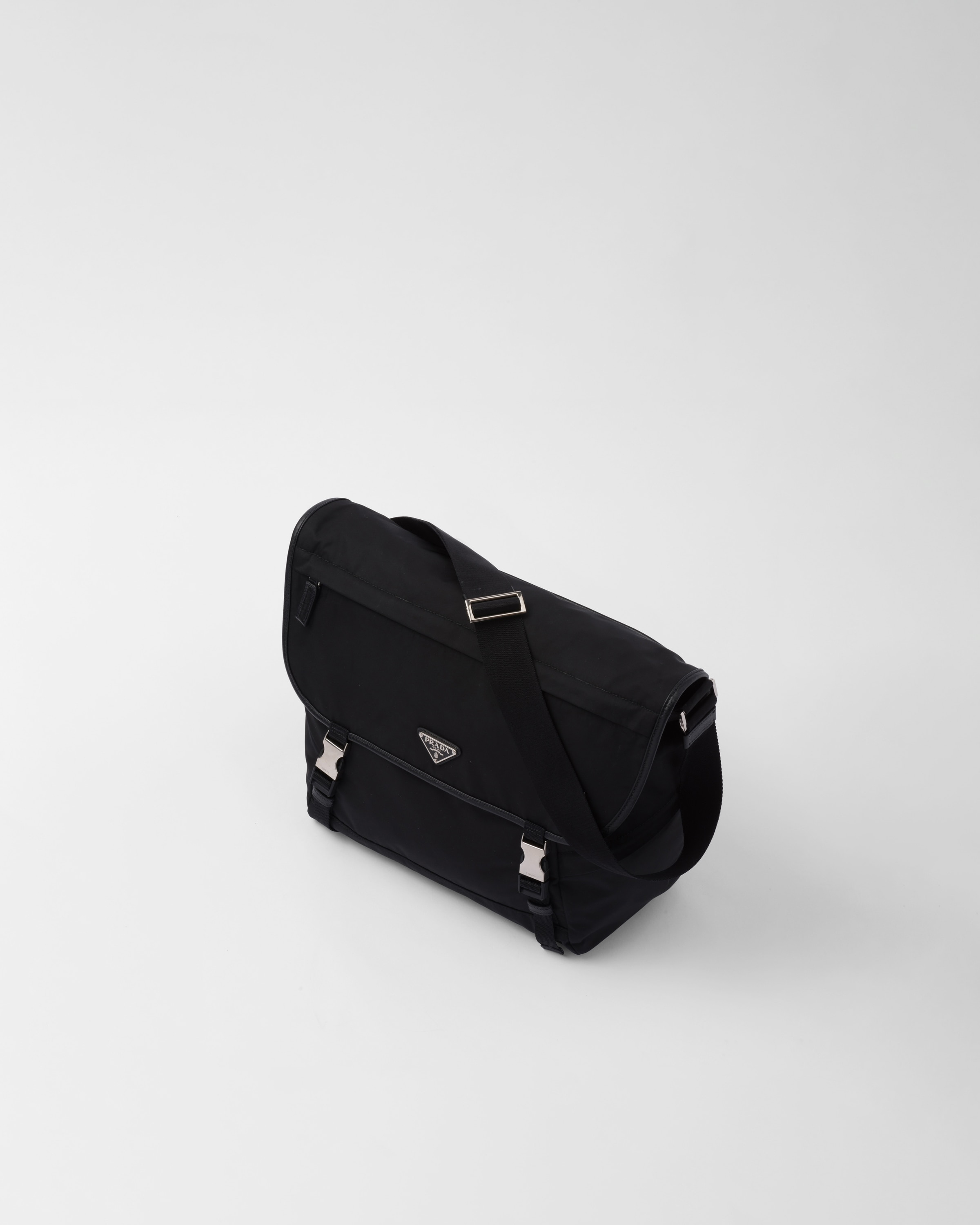 Re-Nylon and Saffiano leather shoulder bag - 3