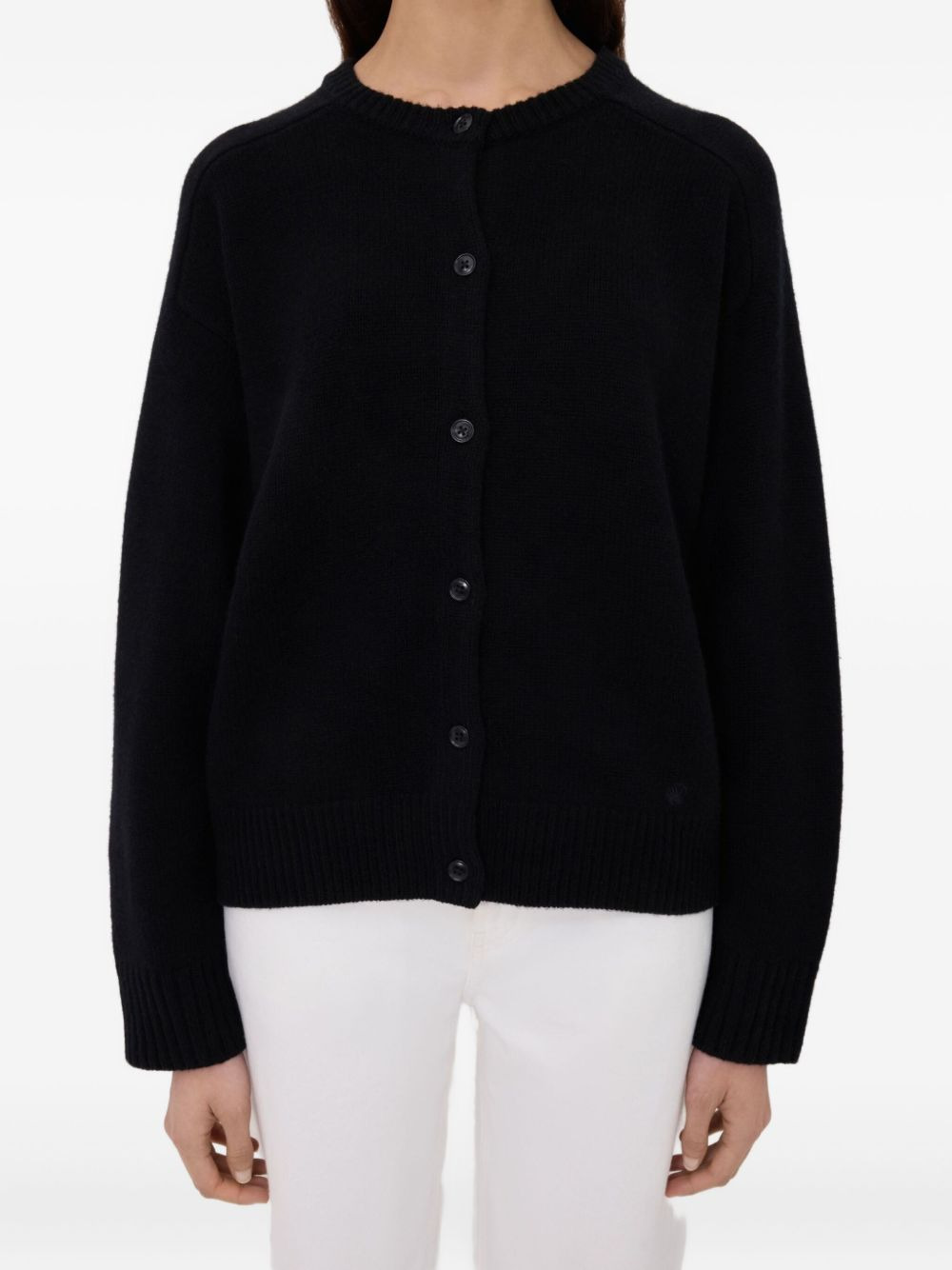 Aidar Lds  ribbed crew-neck cardigan - 4