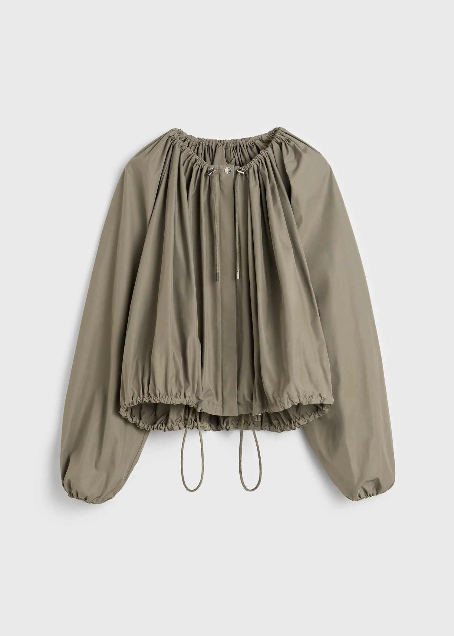 Gathered parachute jacket rock - 1