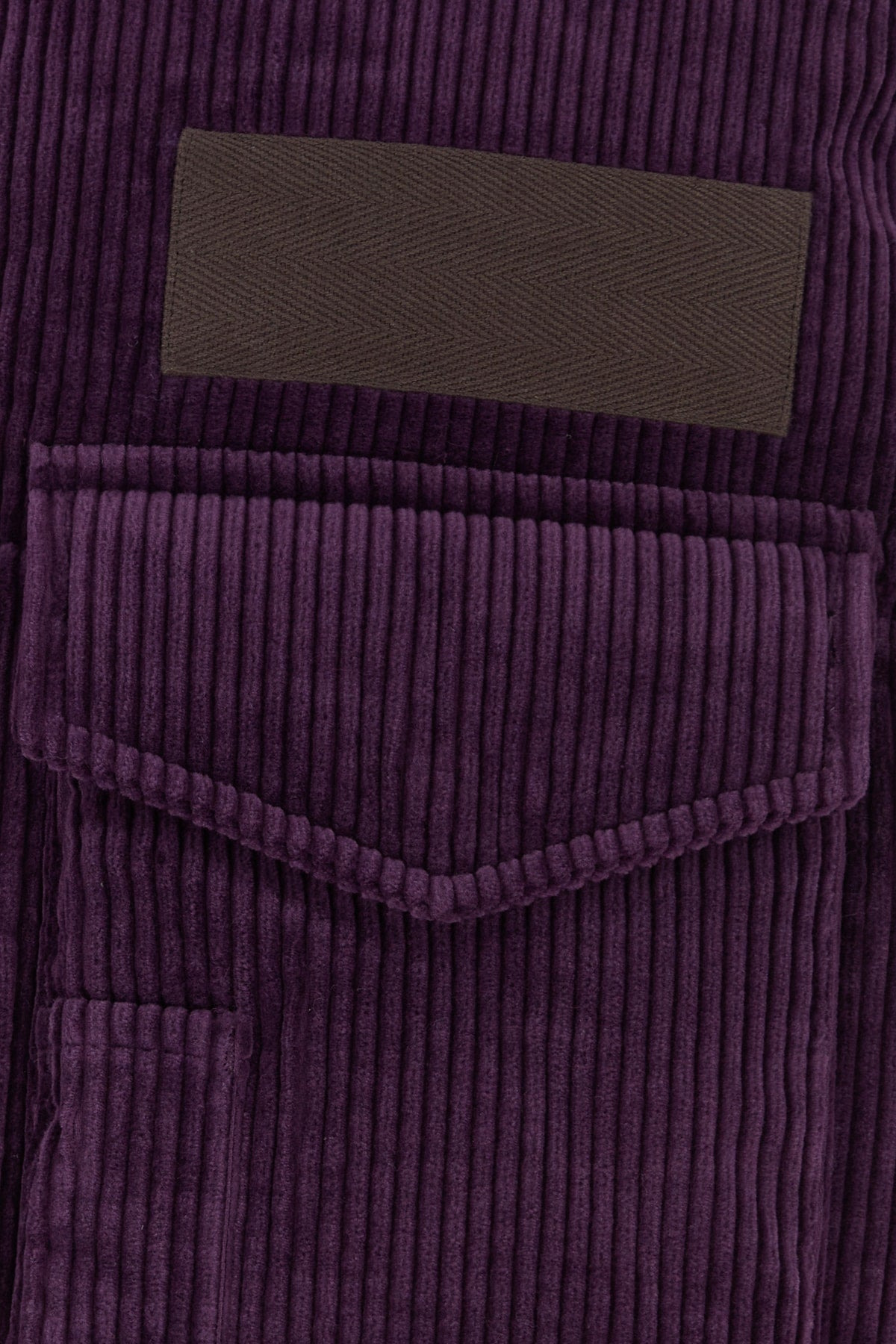 Sacai Men Purple Corduroy Down Jacket - 3