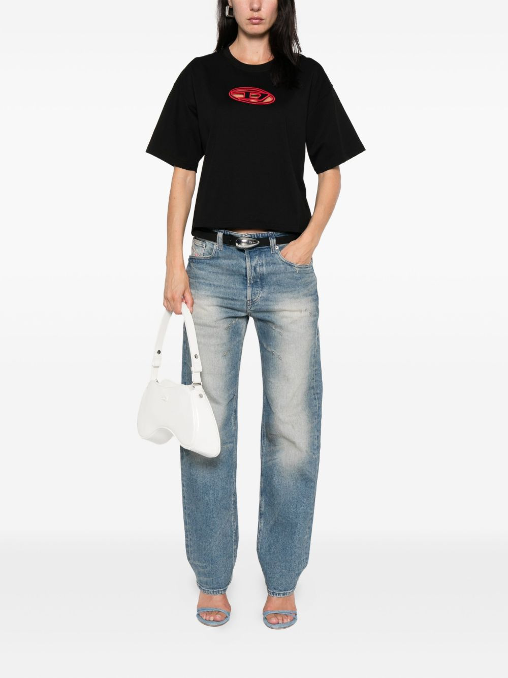logo crew-neck top - 2