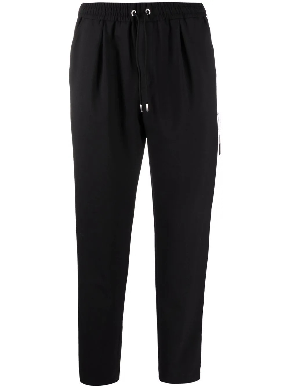 logo-print virgin wool-blend track pants - 1