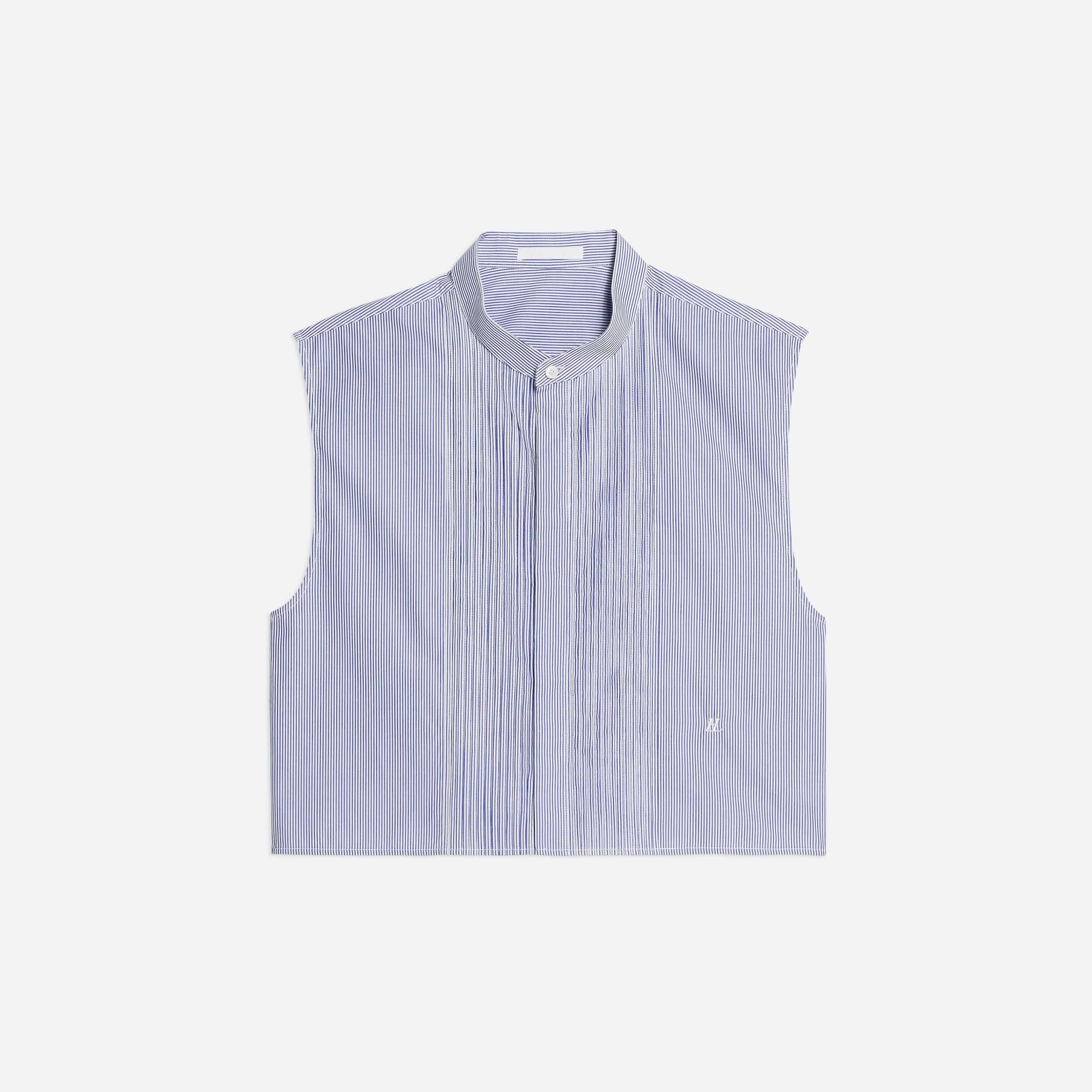 SLEEVELESS TUXEDO SHIRT - 1
