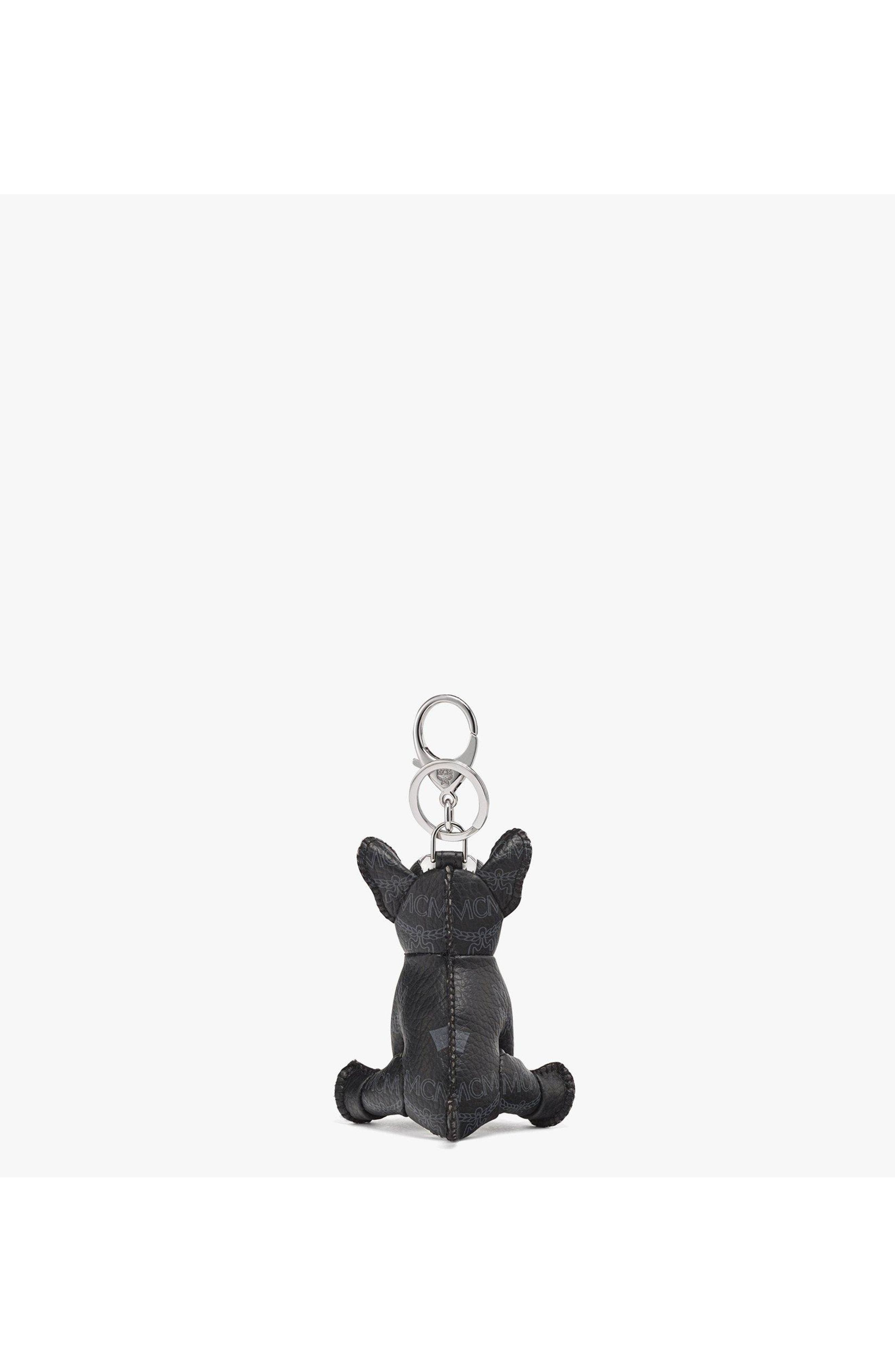 MCM Aren French Bulldog Charm in Visetos in White at Nordstrom - 3
