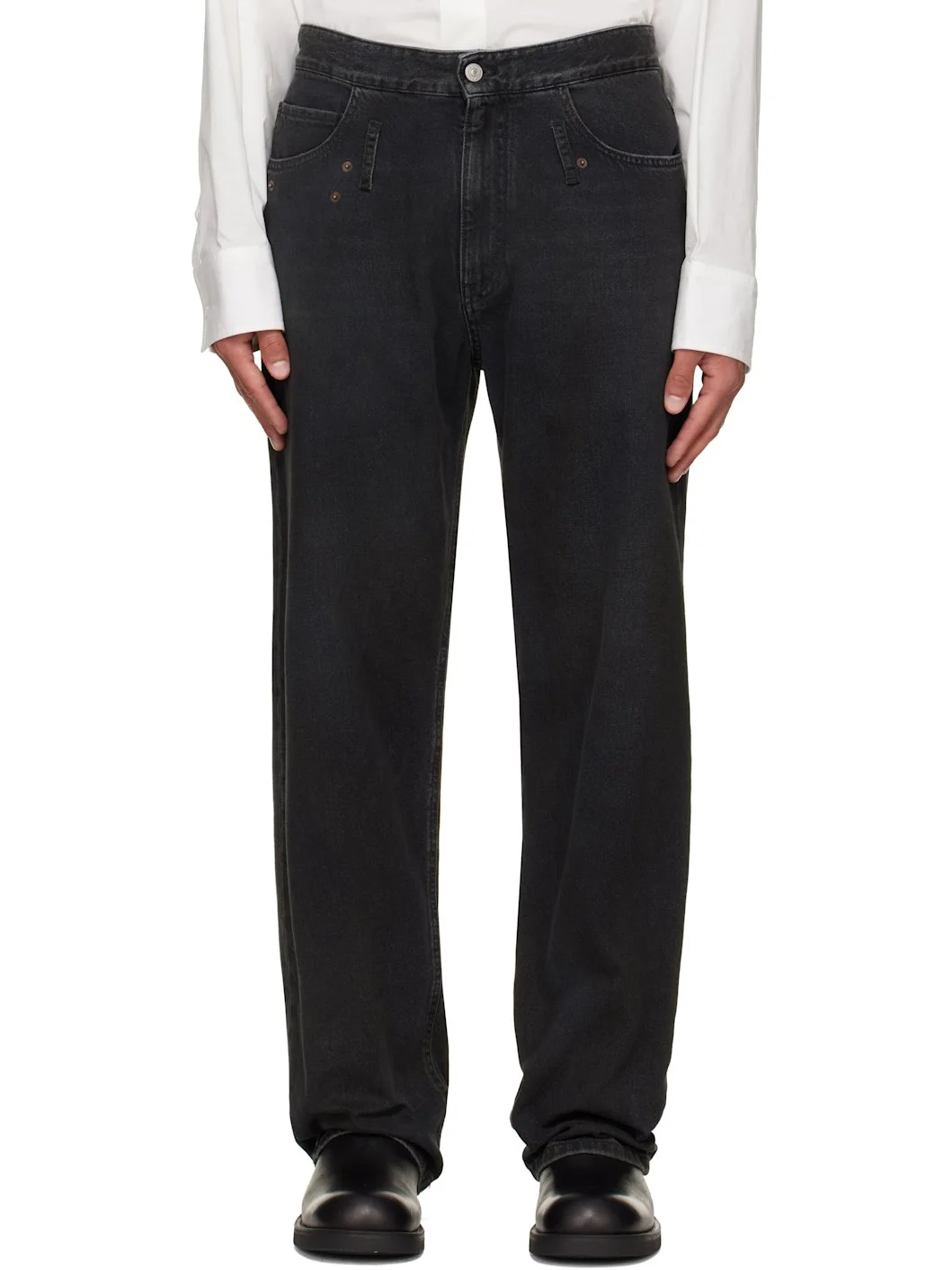 Black Faded Jeans - 1