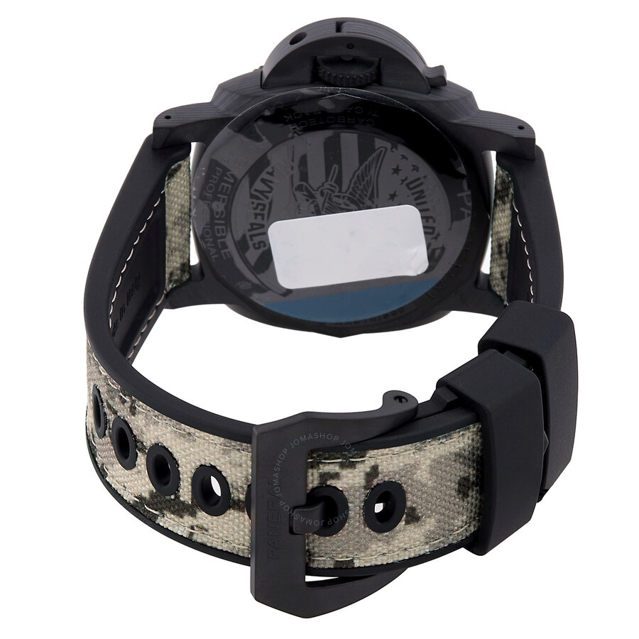 Panerai Submersible QuarantaQuattro Carbotech Automatic Black Dial Watch PAM01513 - 3