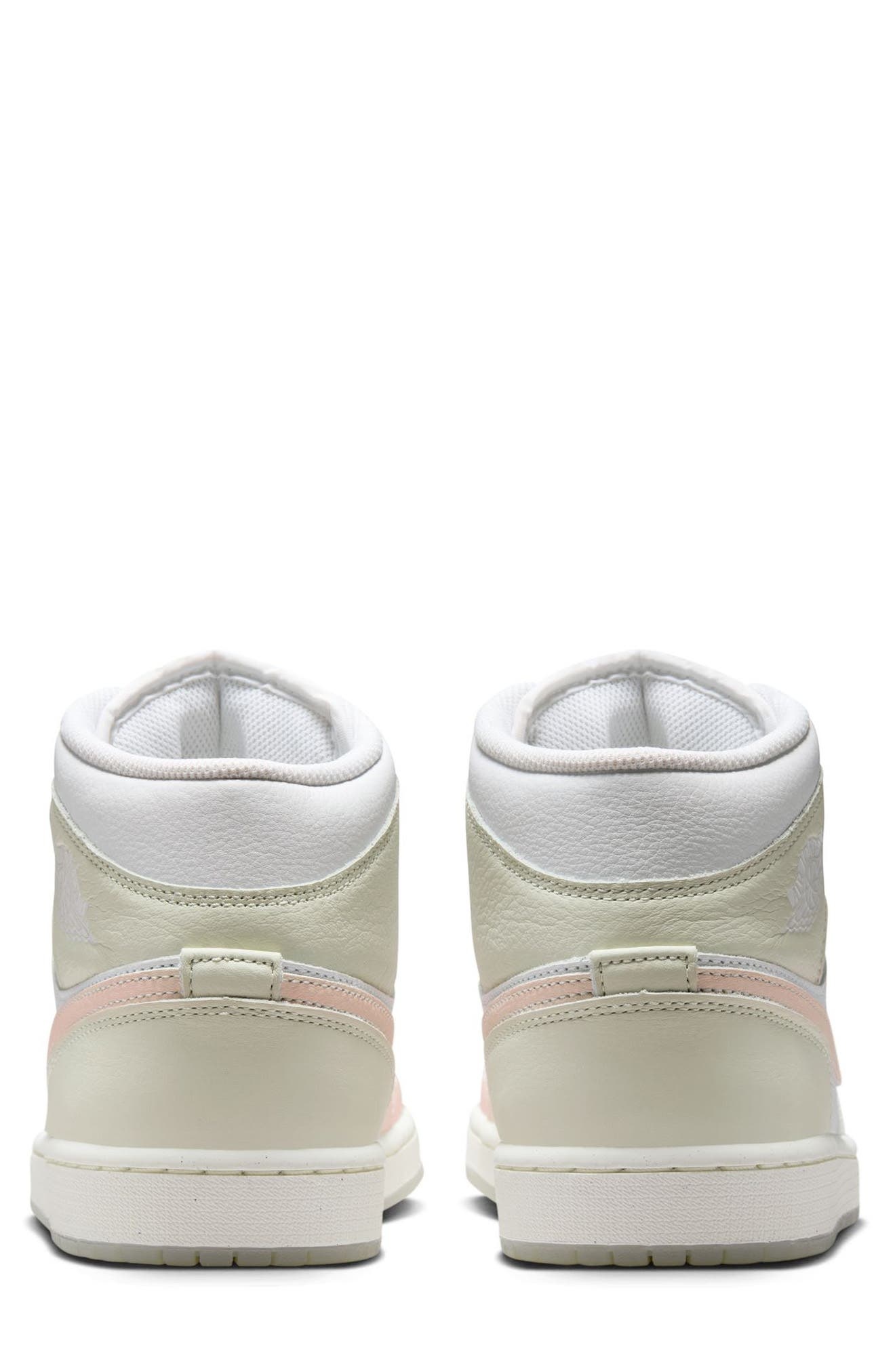Air Jordan 1 Mid SE Sneaker in White/Guava Ice/Glacier Blue at Nordstrom - 5