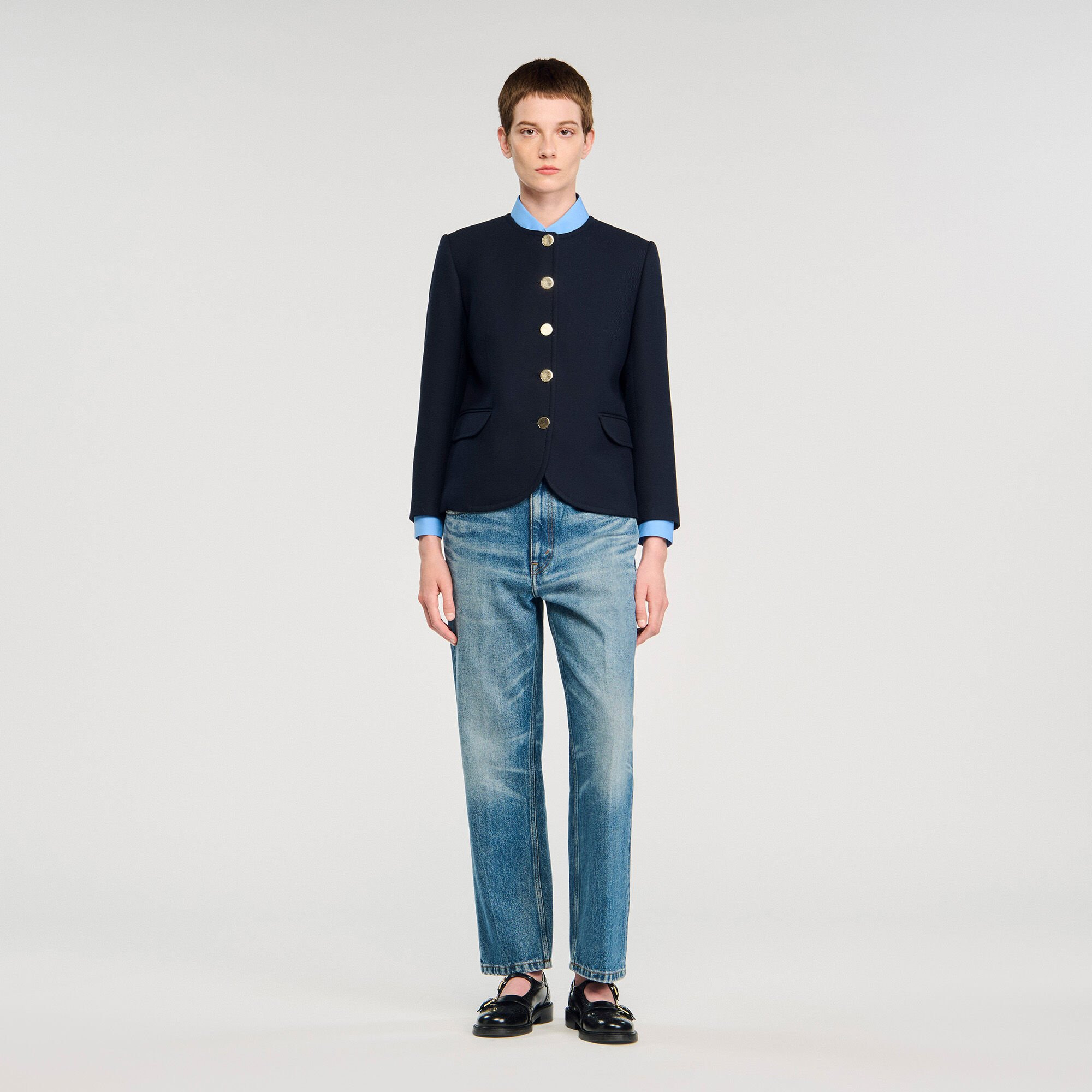 ROUND COLLAR JACKET - 2