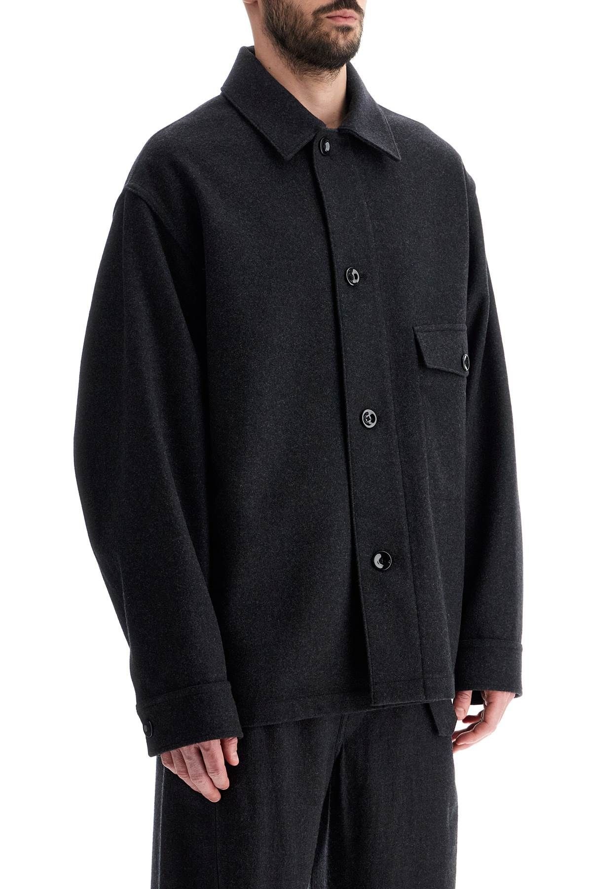 Lemaire WOOL FELT OVERSHIRT IN | residenza725 | REVERSIBLE