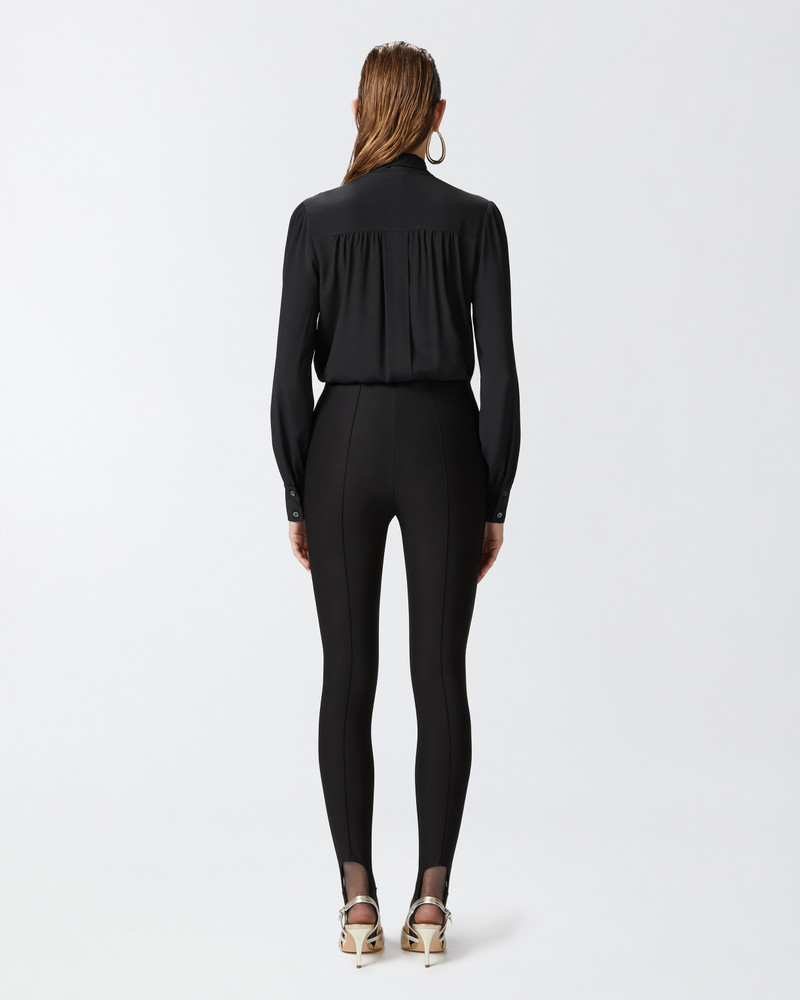 SILK-BLEND SHIRT 와 BOW 4