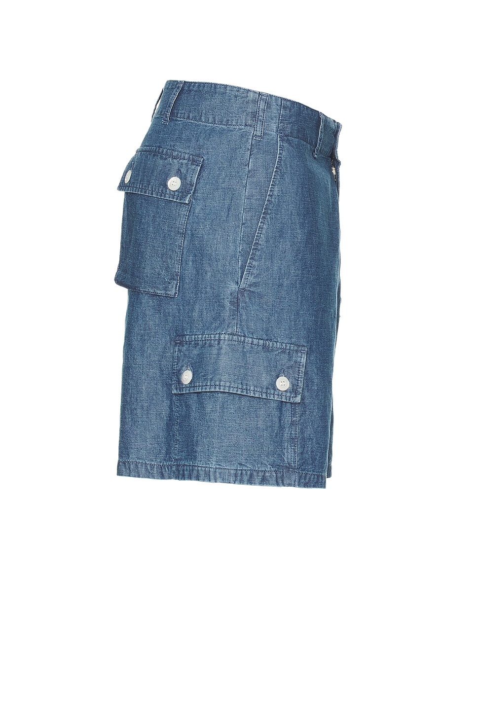 Chambray Cargo Shorts - 3