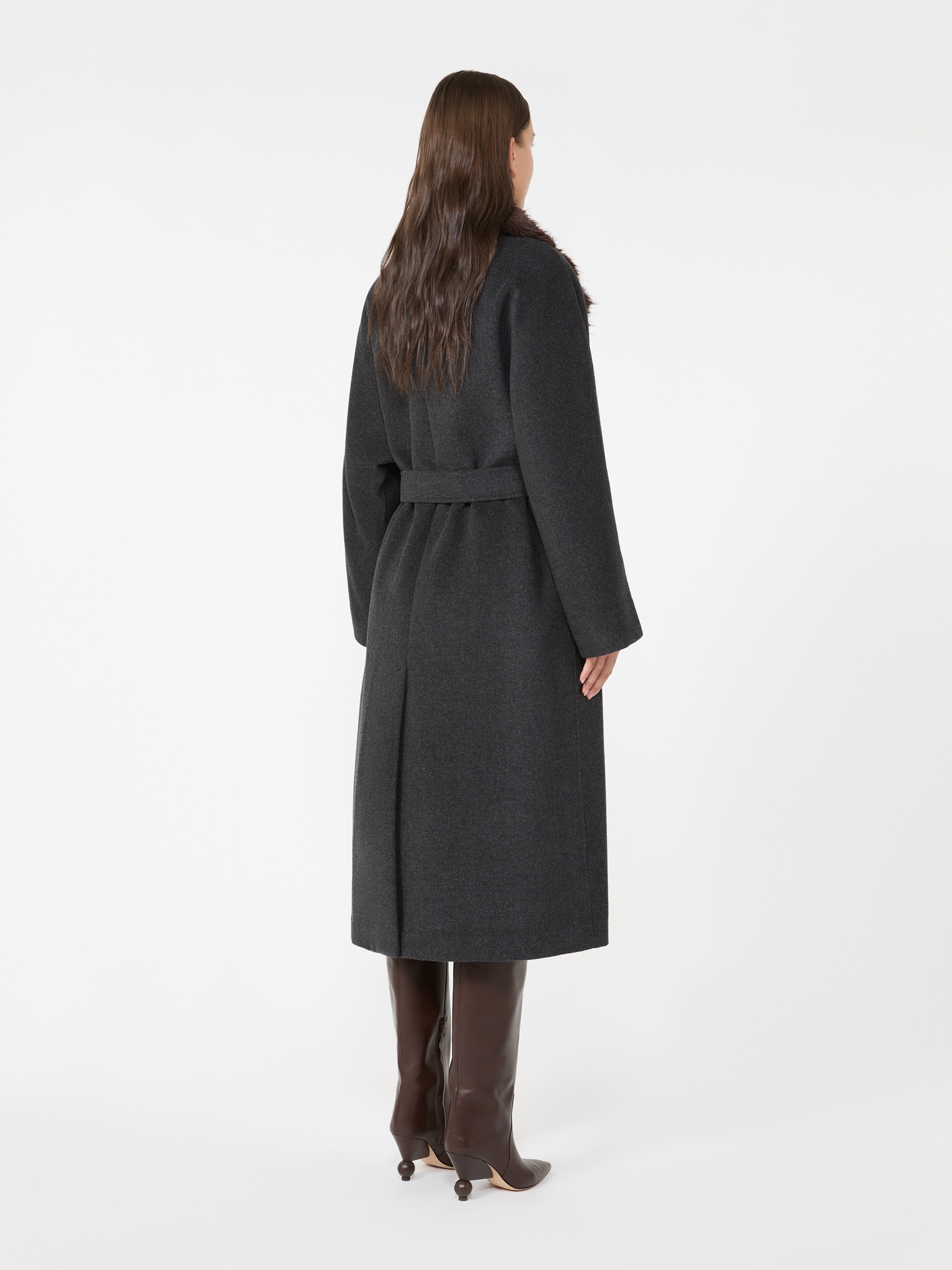 CACIO1234 Wool wrap coat - 4