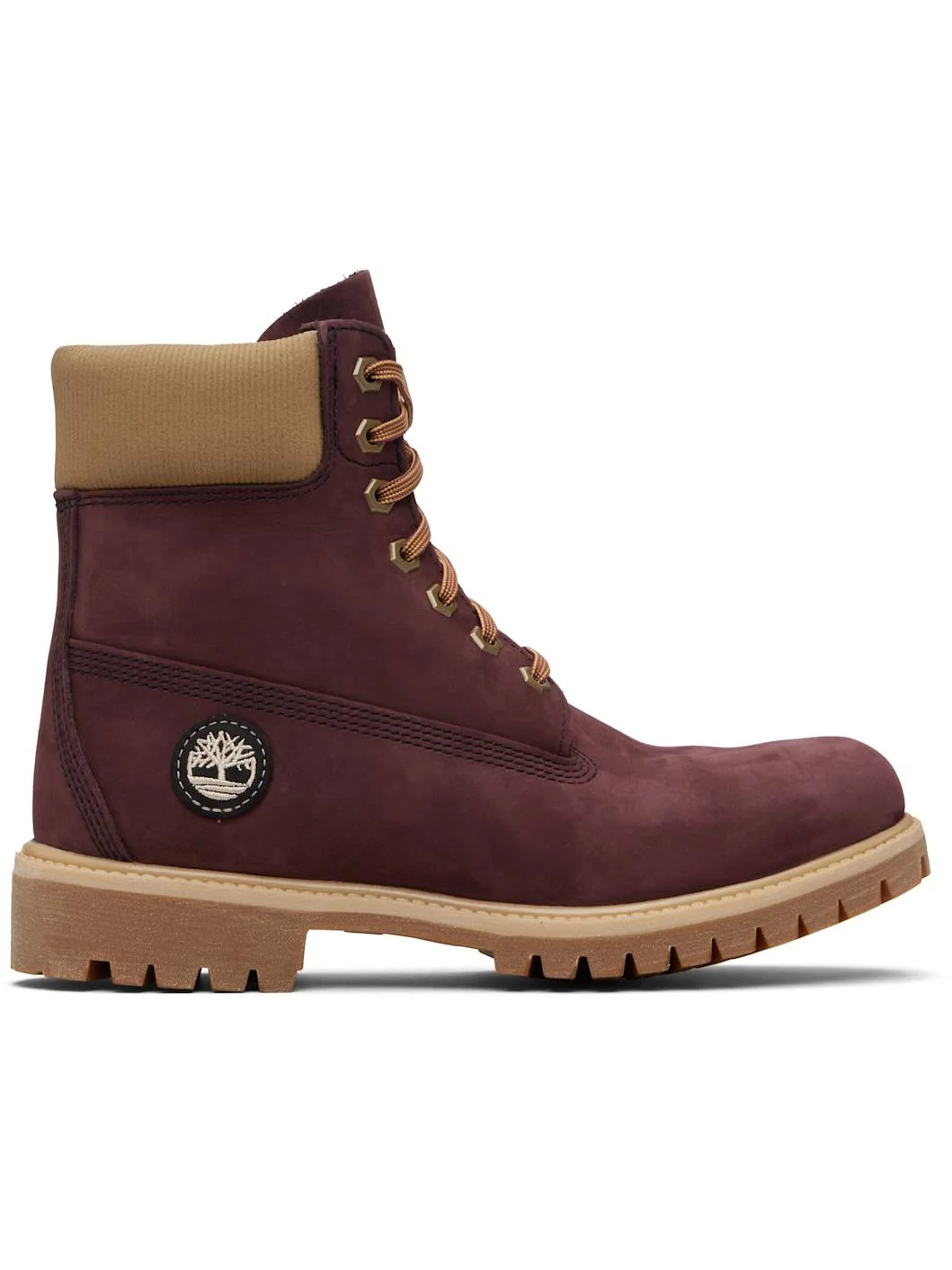 Burgundy 'Timberland Premium' 6-Inch Waterproof Boots - 1
