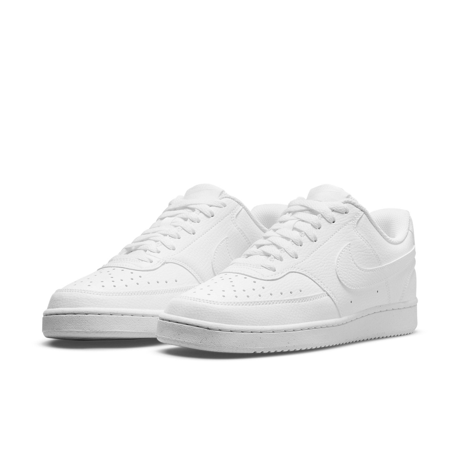 (WMNS) Nike Court Vision Low Next Nature 'Triple White' DH3158-100 - 3