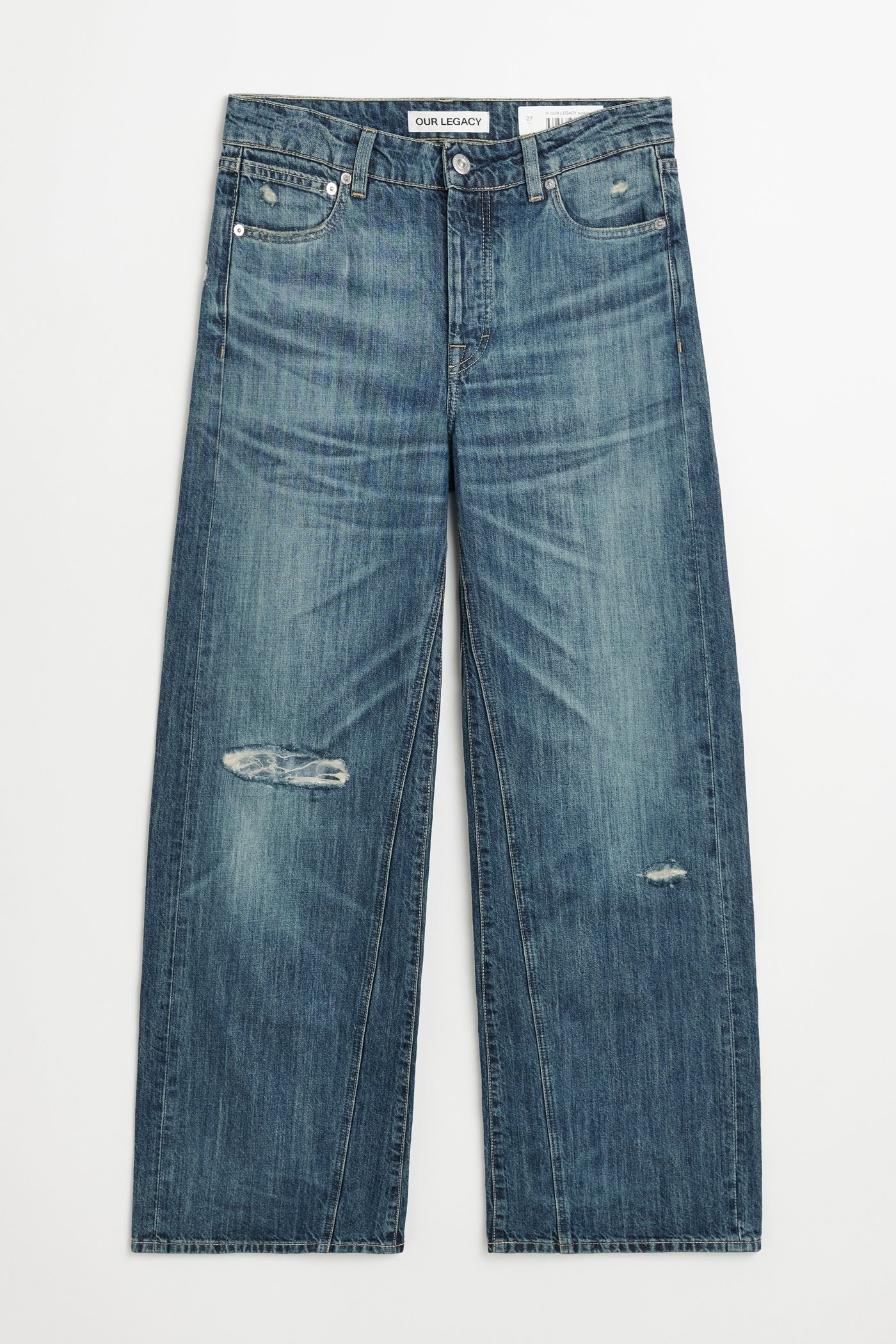 Treble Cut Vintage Rubber Repair Denim - 7